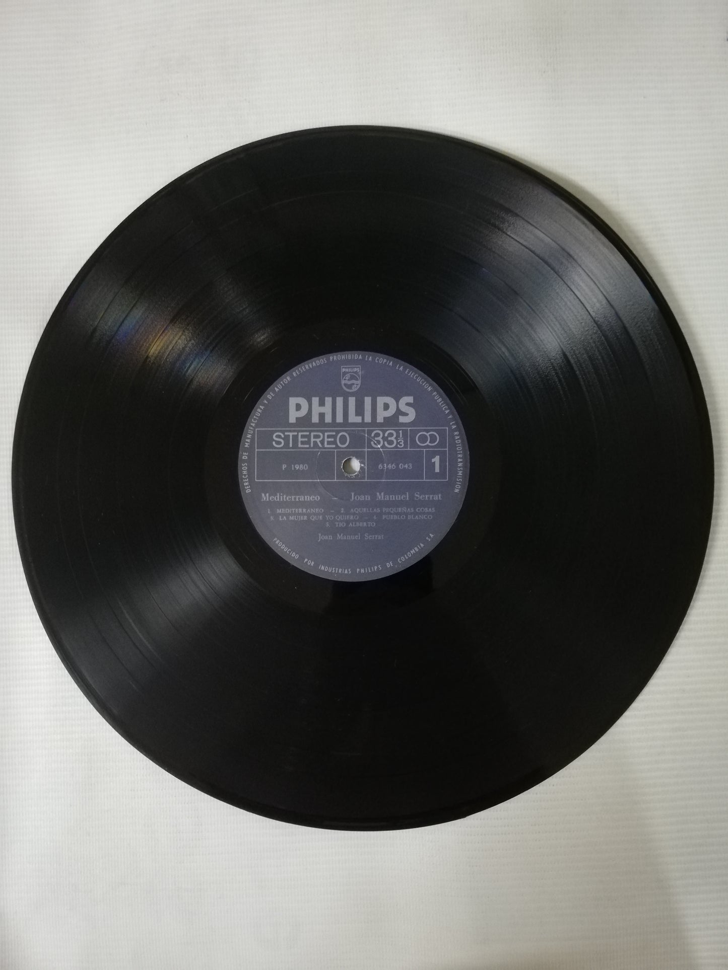 LP JOAN MANUEL SERRAT - MEDITERRANEO
