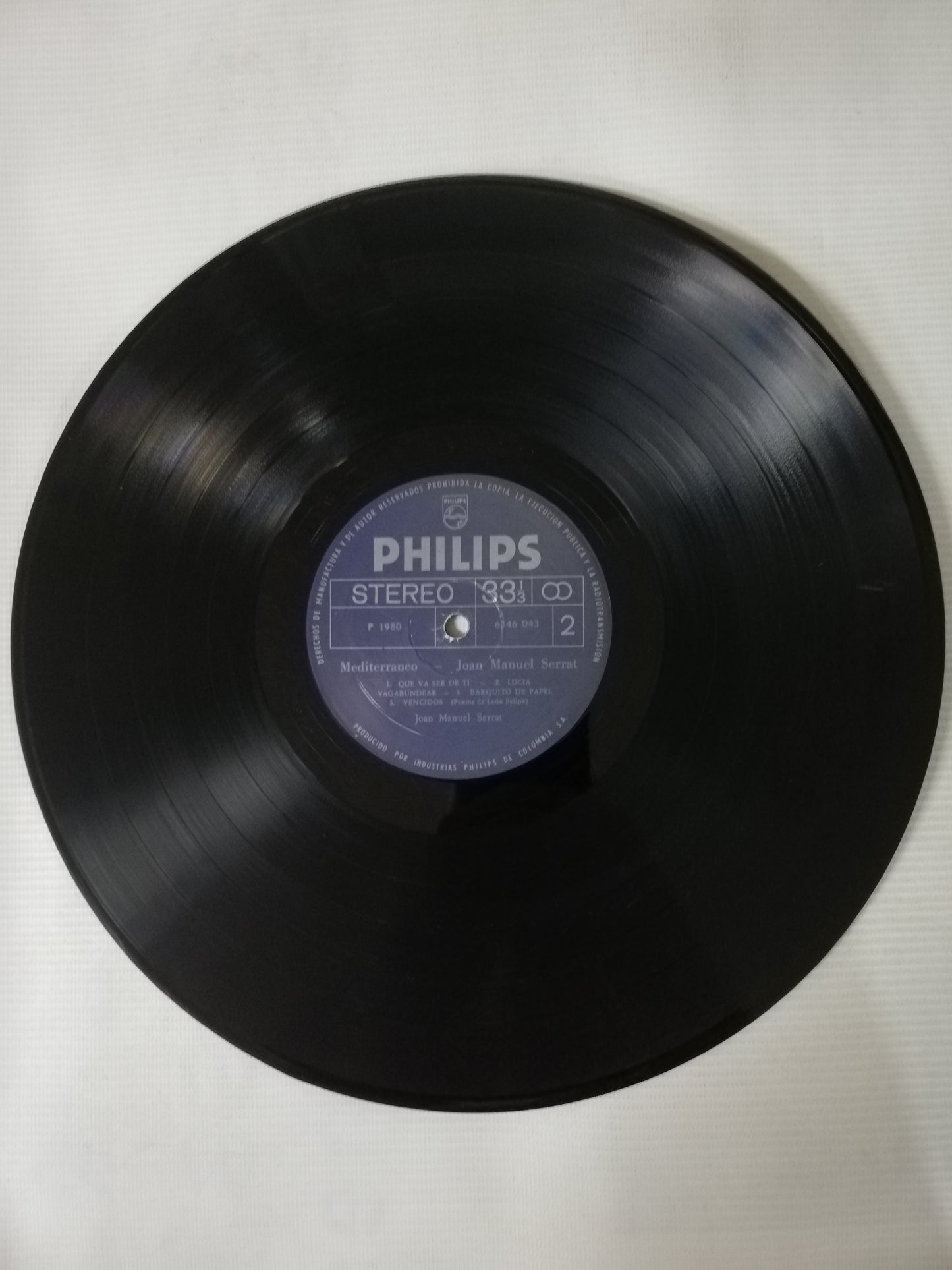 LP JOAN MANUEL SERRAT - MEDITERRANEO