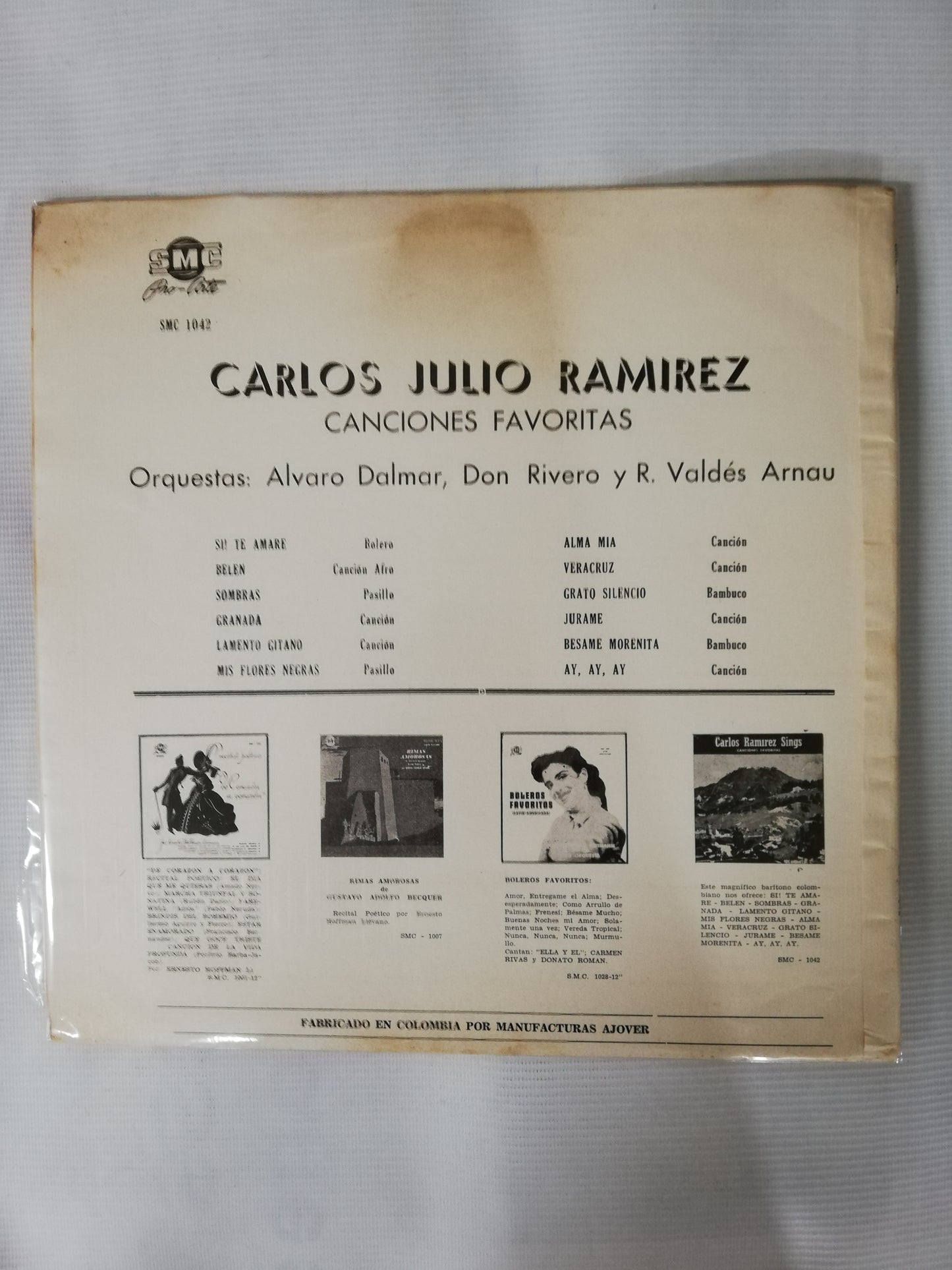 LP CARLOS JULIO RAMIREZ - CANCIONES FAVORITAS