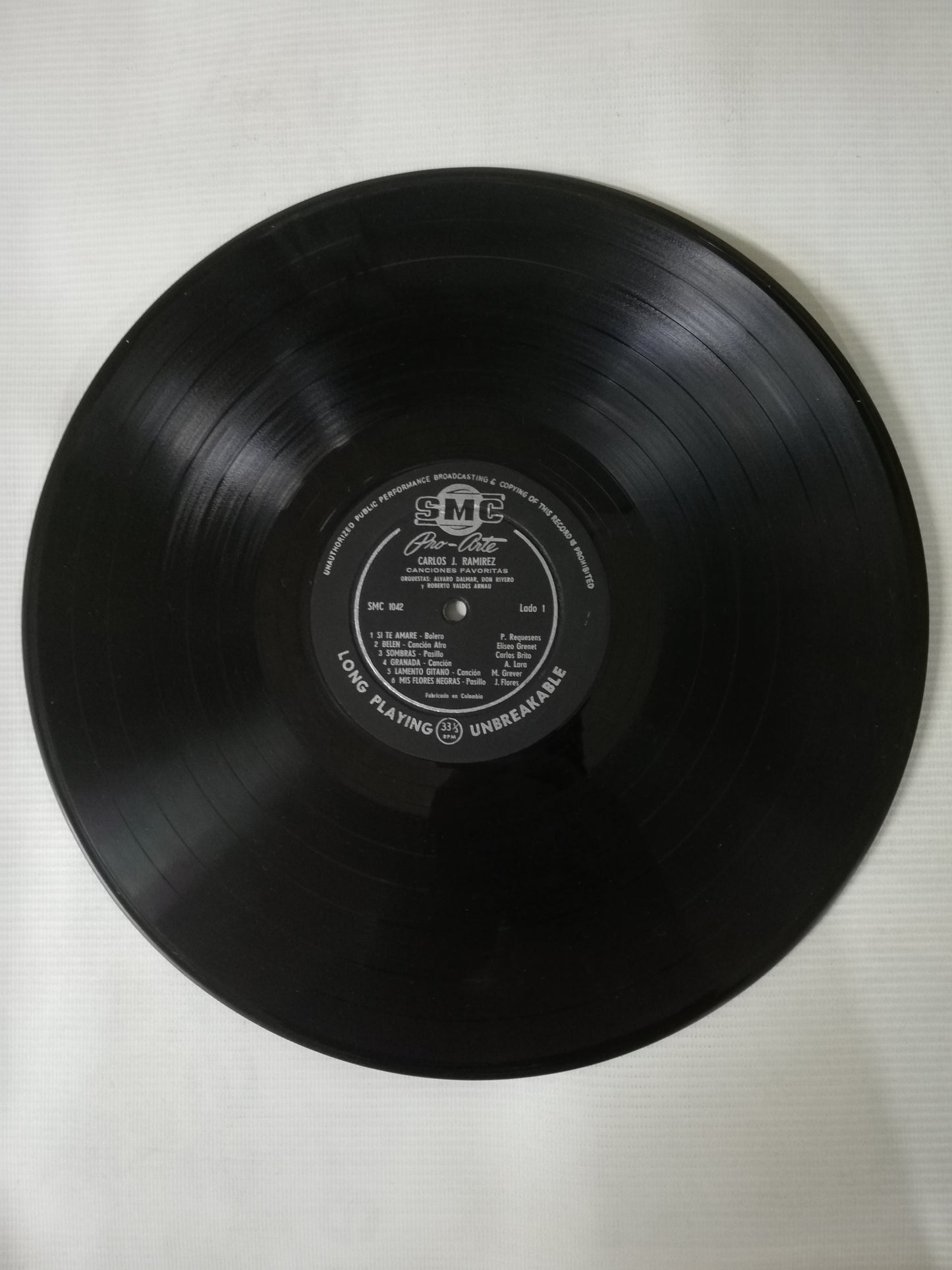 LP CARLOS JULIO RAMIREZ - CANCIONES FAVORITAS