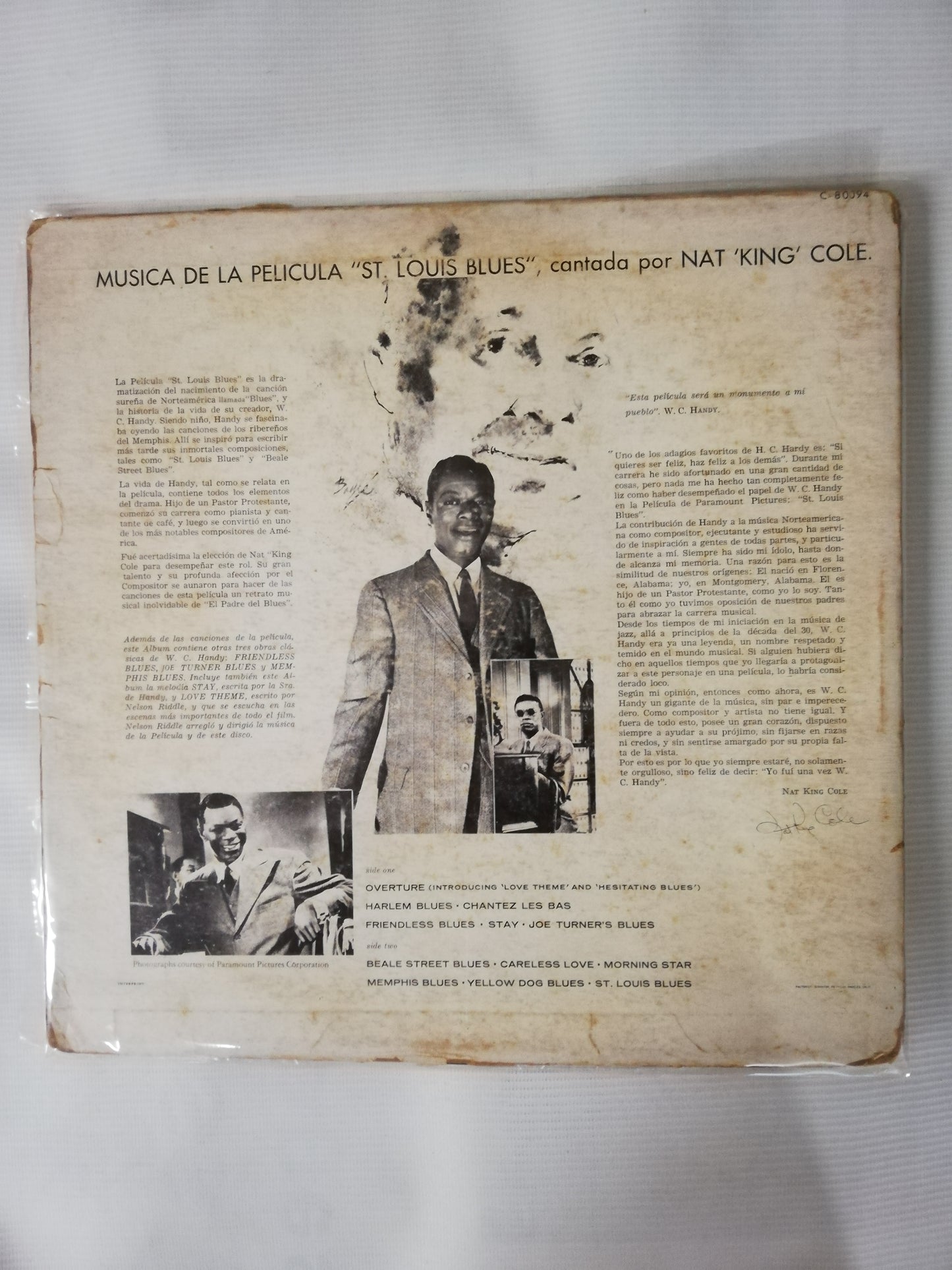 LP NAT KING COLE - ST. LOUIS BLUES