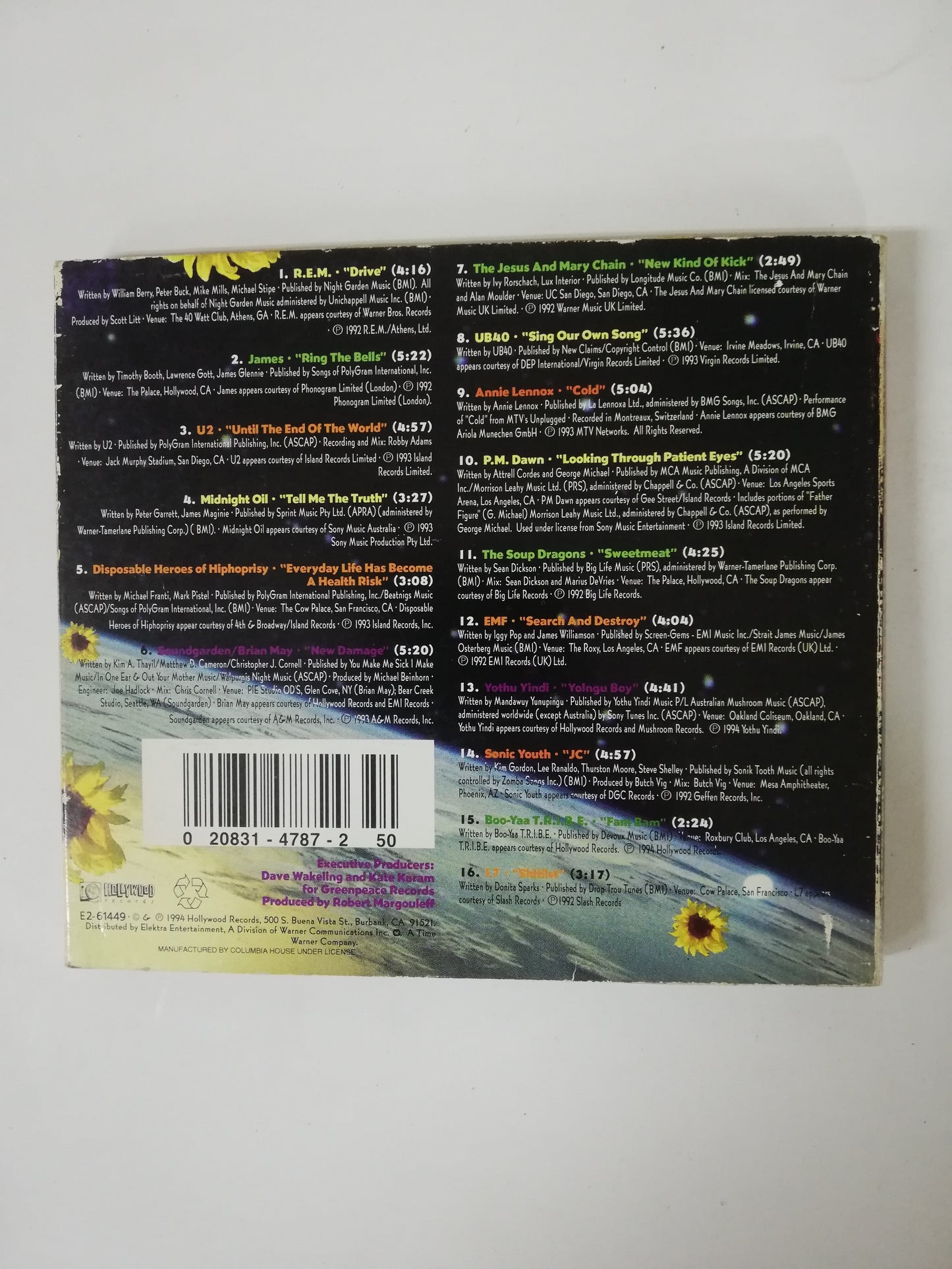 CD ALTERNATIVE NRG GREENPEACE - ROCK COMPILATION