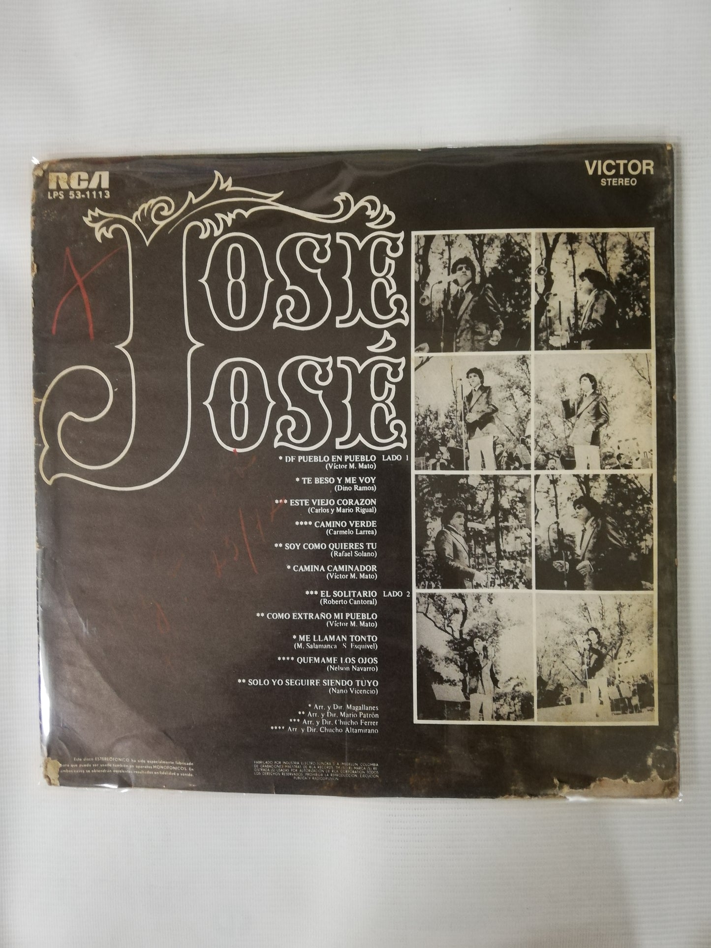 LP JOSÉ JOSÉ - DE PUEBLO EN PUEBLO