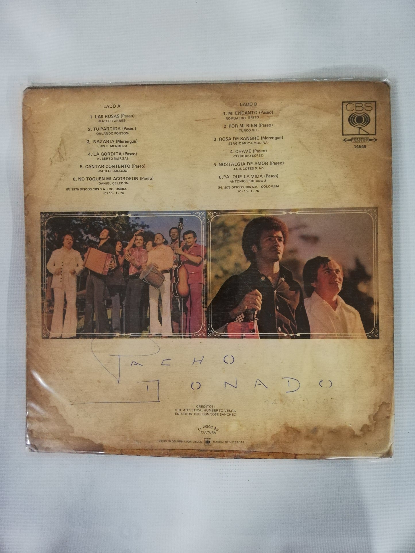 LP ANDRES "TURCO# GIL Y SU CONJUNTO - CLASE VALLENATA CANTA: GABRIEL CHAMORRO