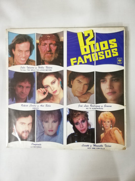 LP 12 DUOS FAMOSOS - VARIOS INTÉRPRETES