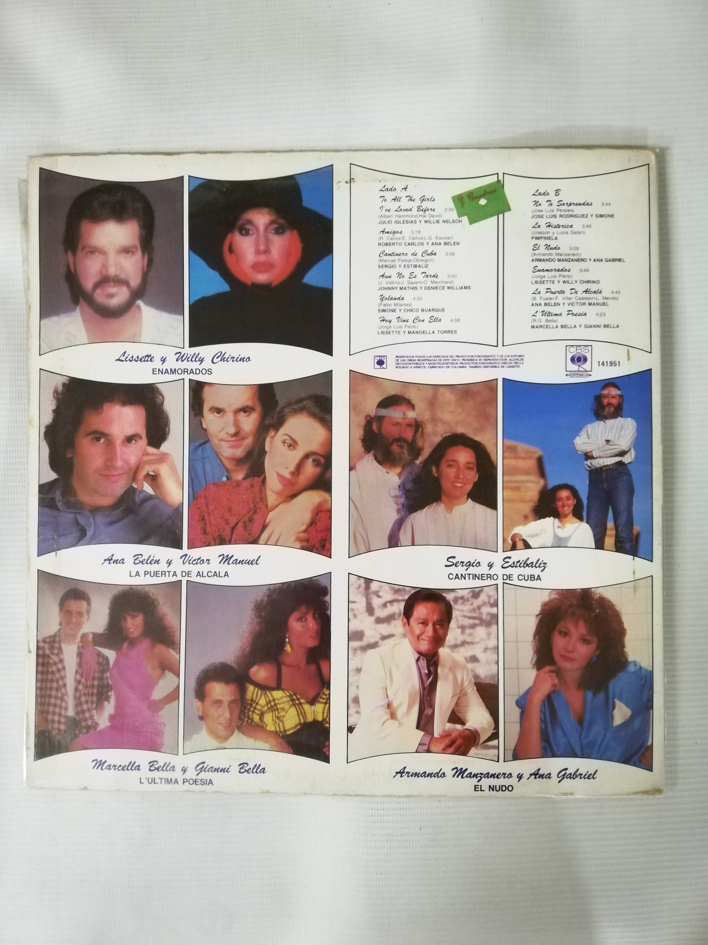 LP 12 DUOS FAMOSOS - VARIOS INTÉRPRETES