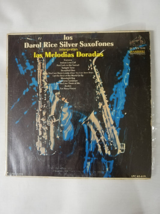 LP DAROL RICE SILVER SAXOFONES - LAS MELODIAS DORADAS