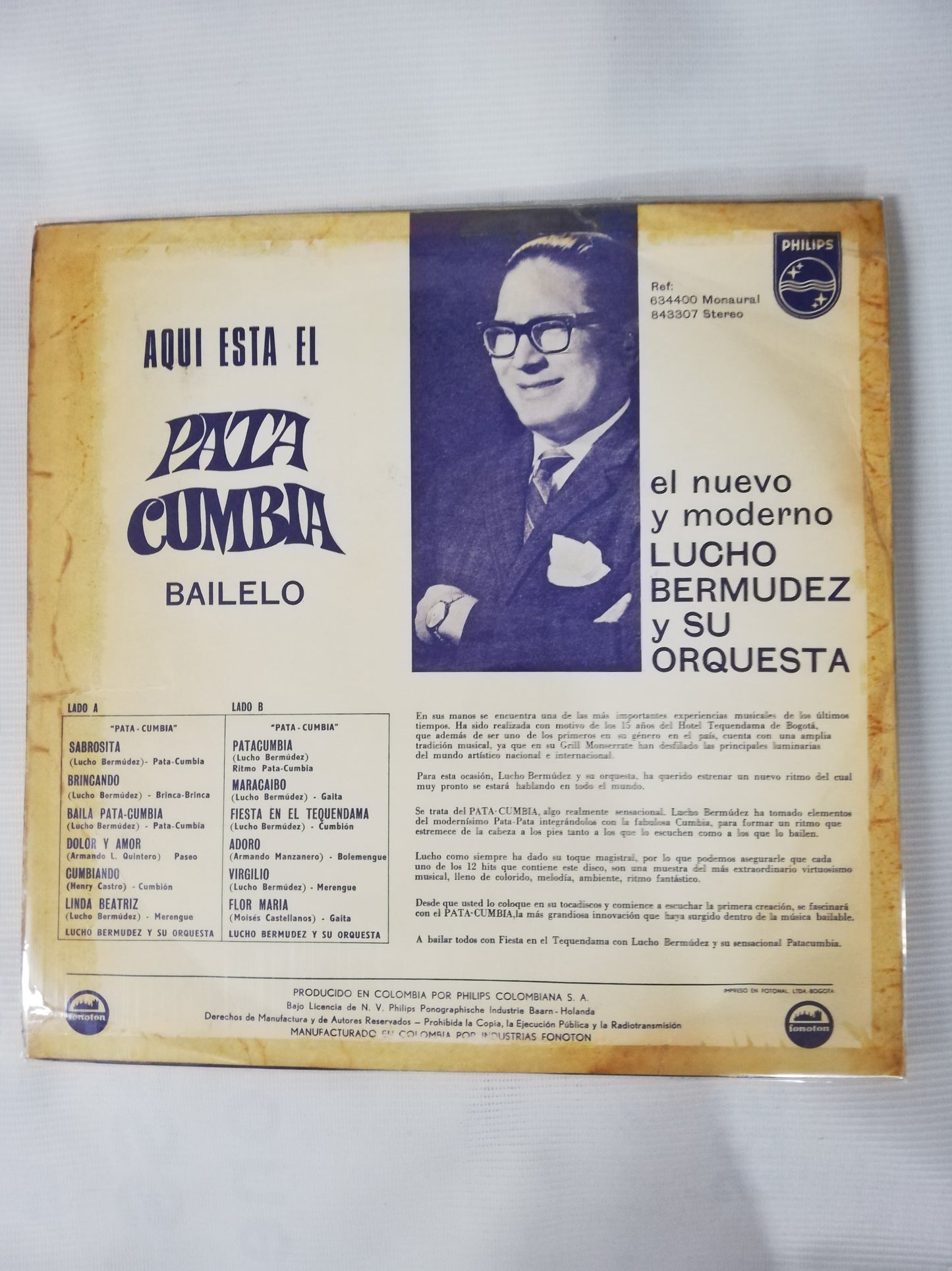 LP LUCHO BERMUDEZ Y SU ORQUESTA - PATA CUMBIA SABROSITA