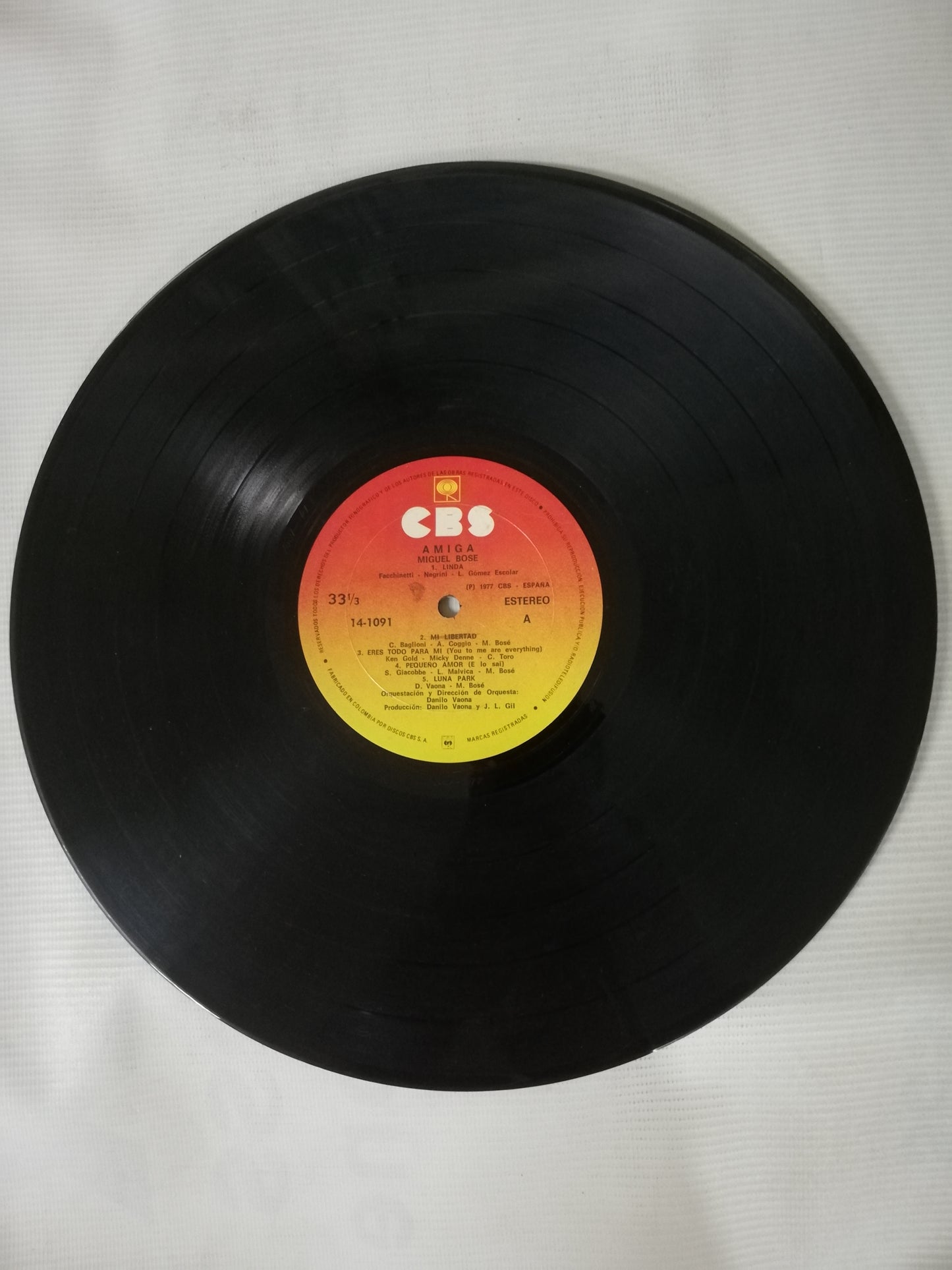 LP MIGUEL BOSÉ - AMIGA