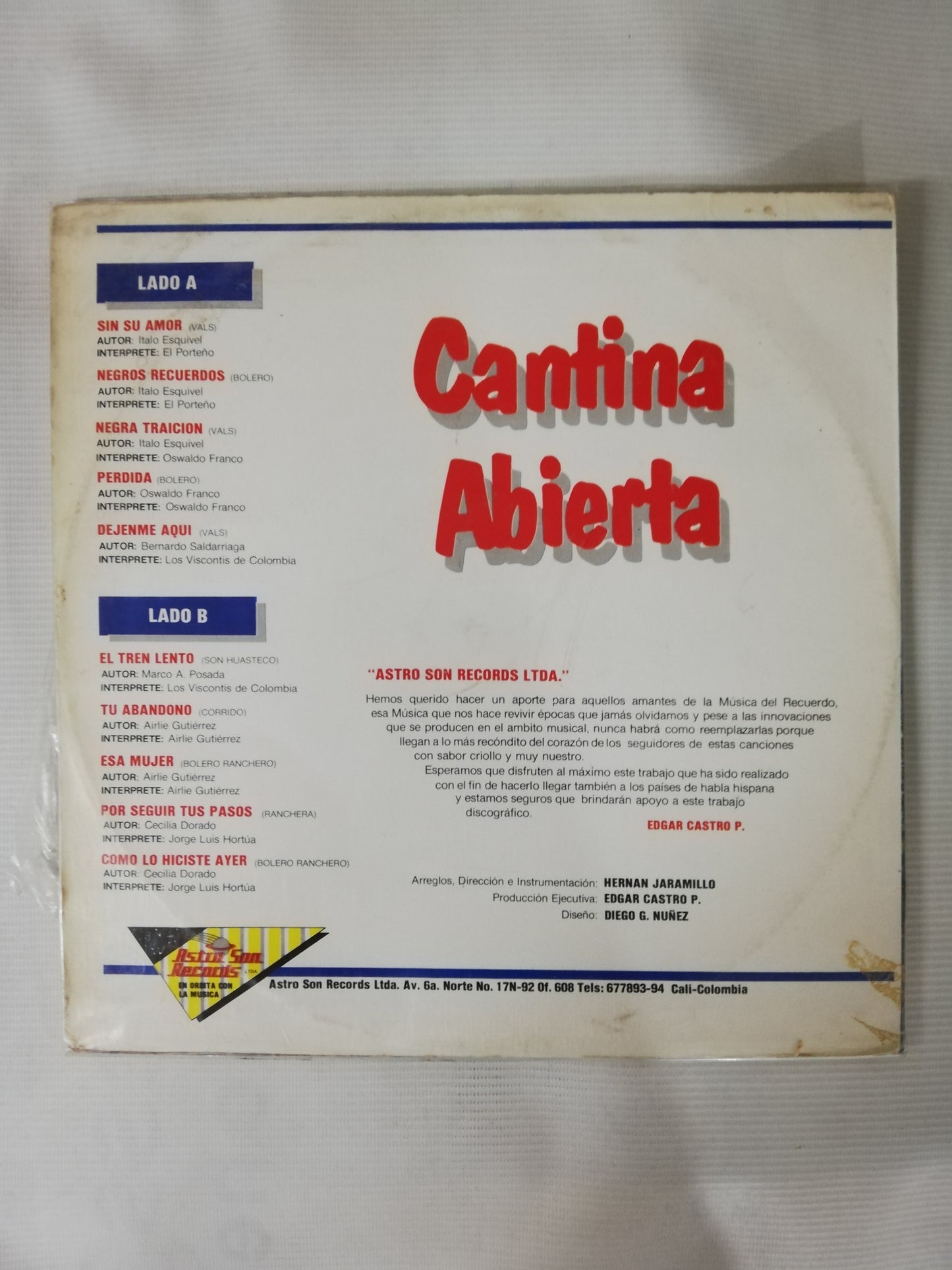 LP CANTINA ABIERTA - VARIOS INTÉRPRETES
