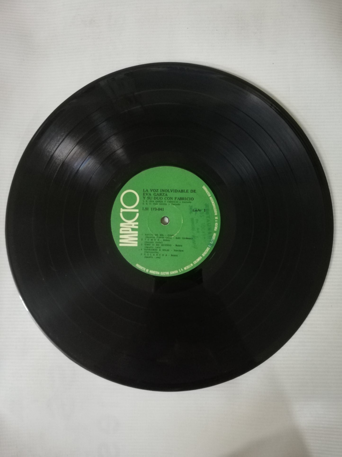 LP EVA GARZA CON FABRICIO - LA VOZ INOLVIDABLE DE EVA GARZA Y SU DUO CON FABRICIO