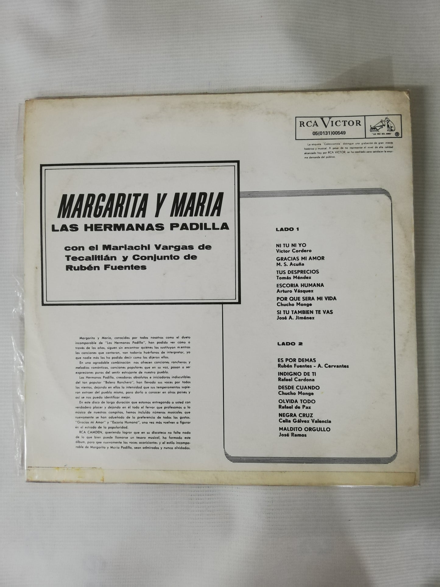 LP LAS HERMANAS PADILLA - AQUELLAS CANCIONES