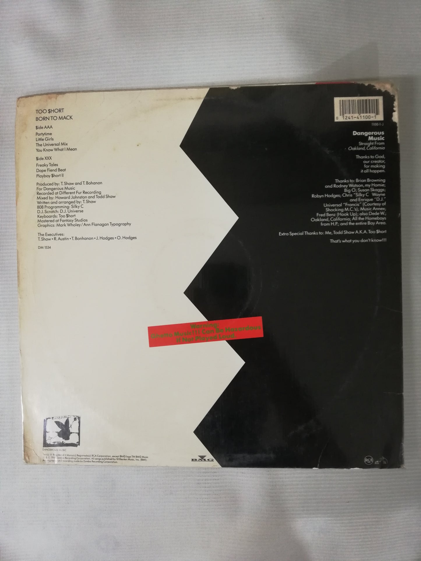 LP TOO SHORT - BORN TO MACK