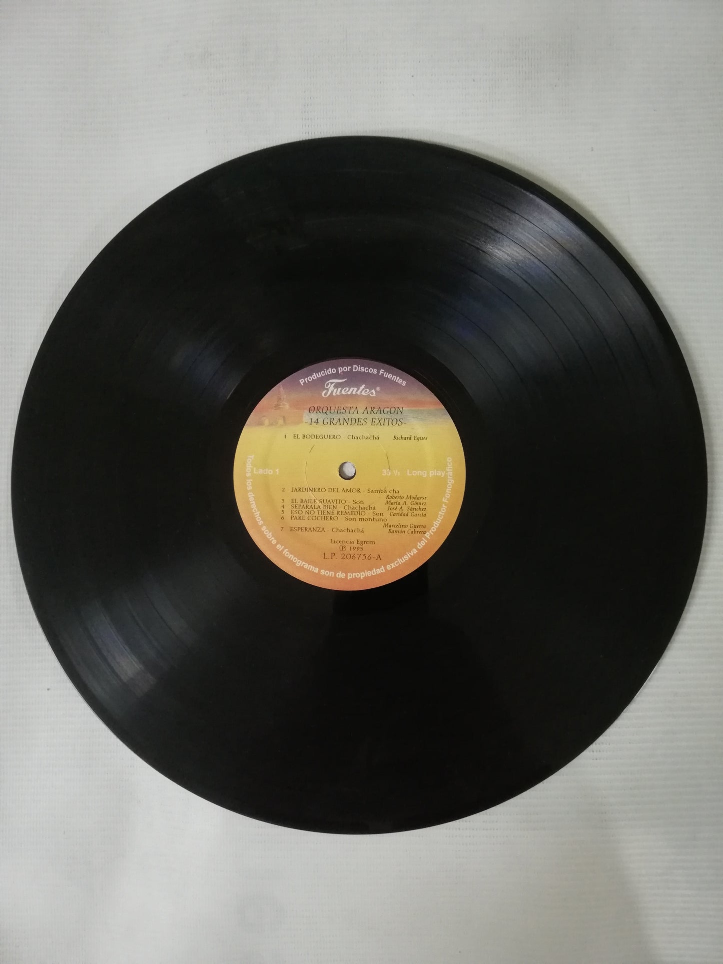 LP ORQUESTA ARAGON - 14 EXITOS