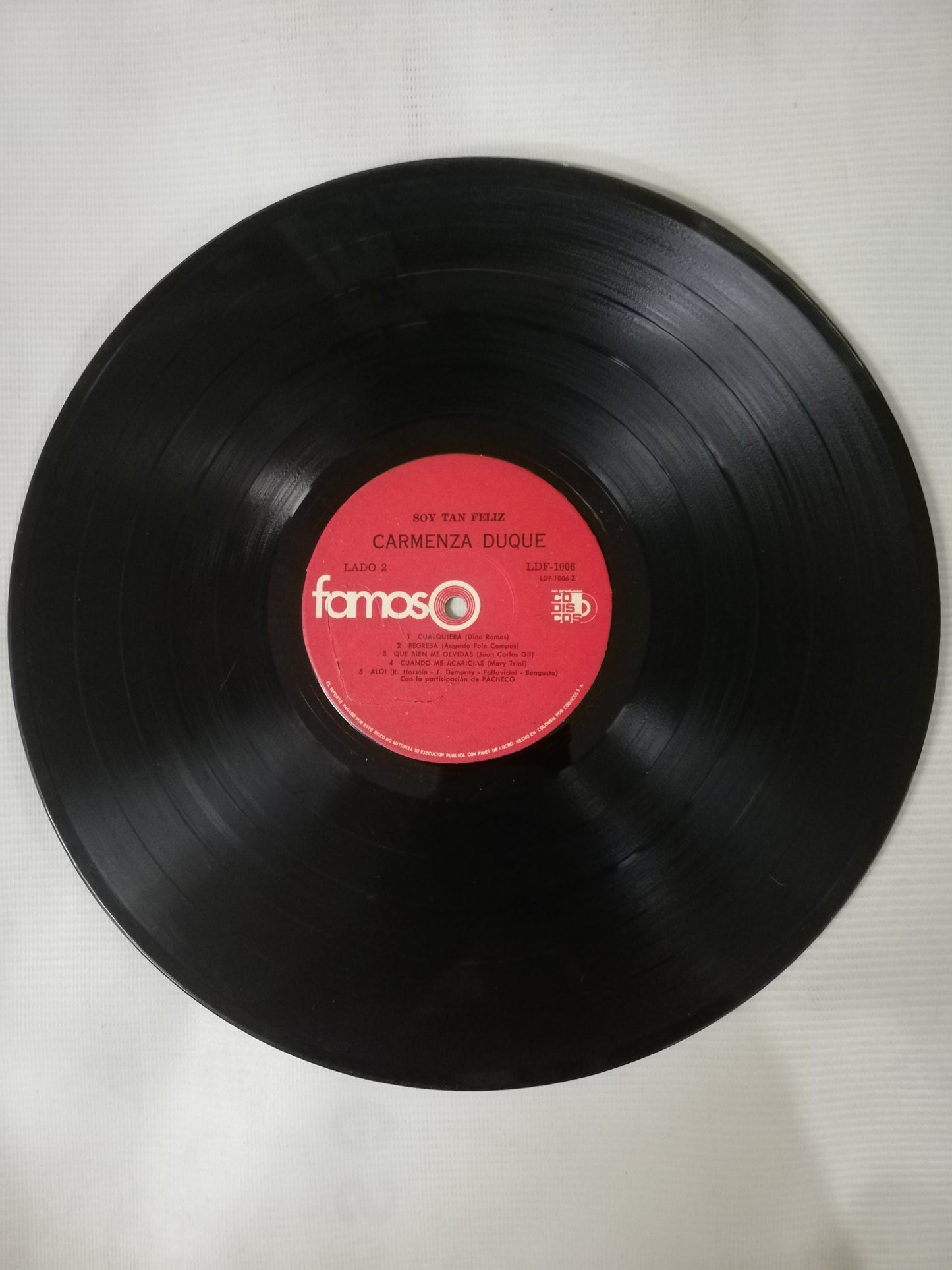 LP CARMENZA DUQUE - SOY TAN FELIZ