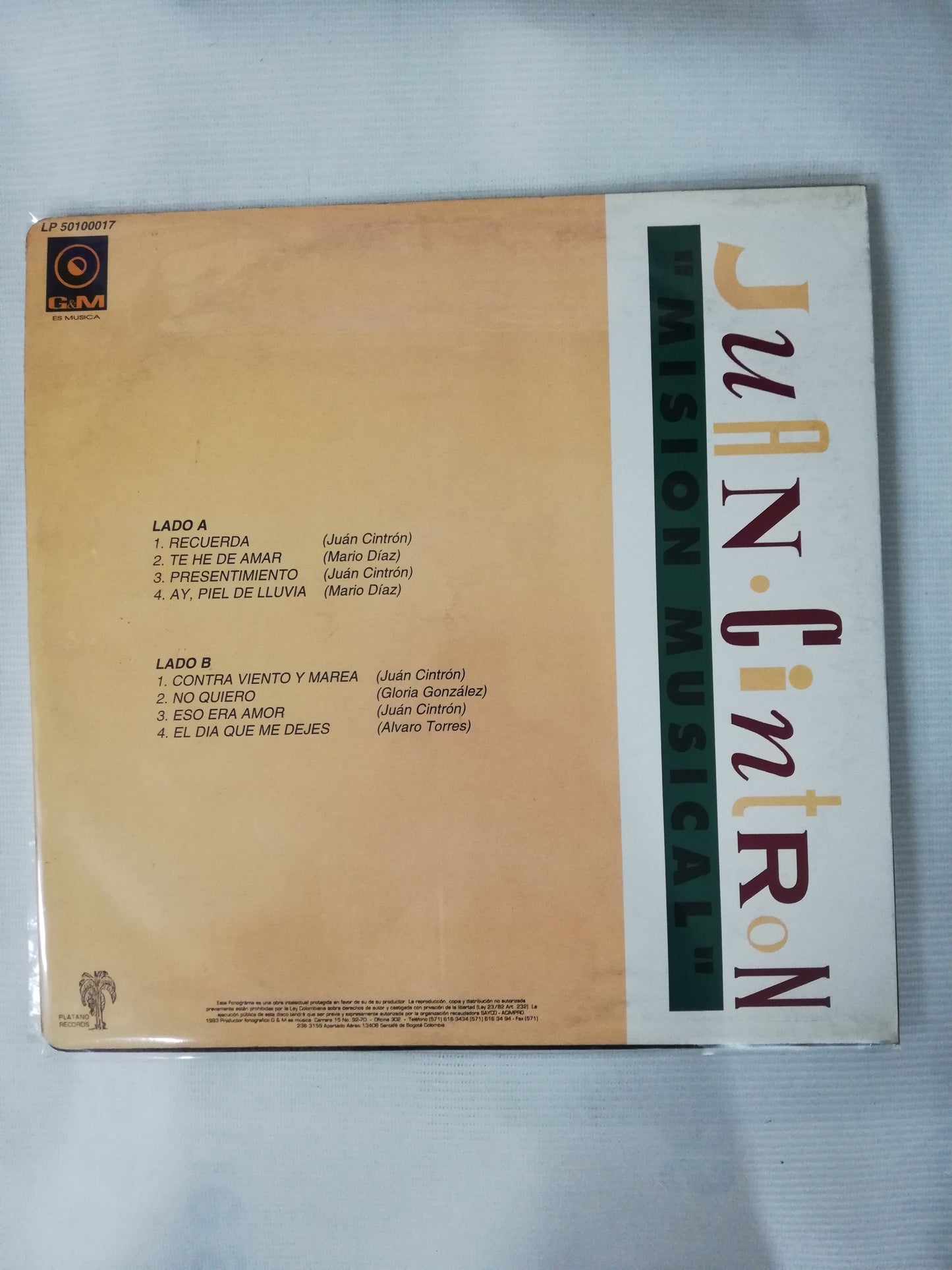 LP JUAN CINTRON - MISIÓN MUSICAL