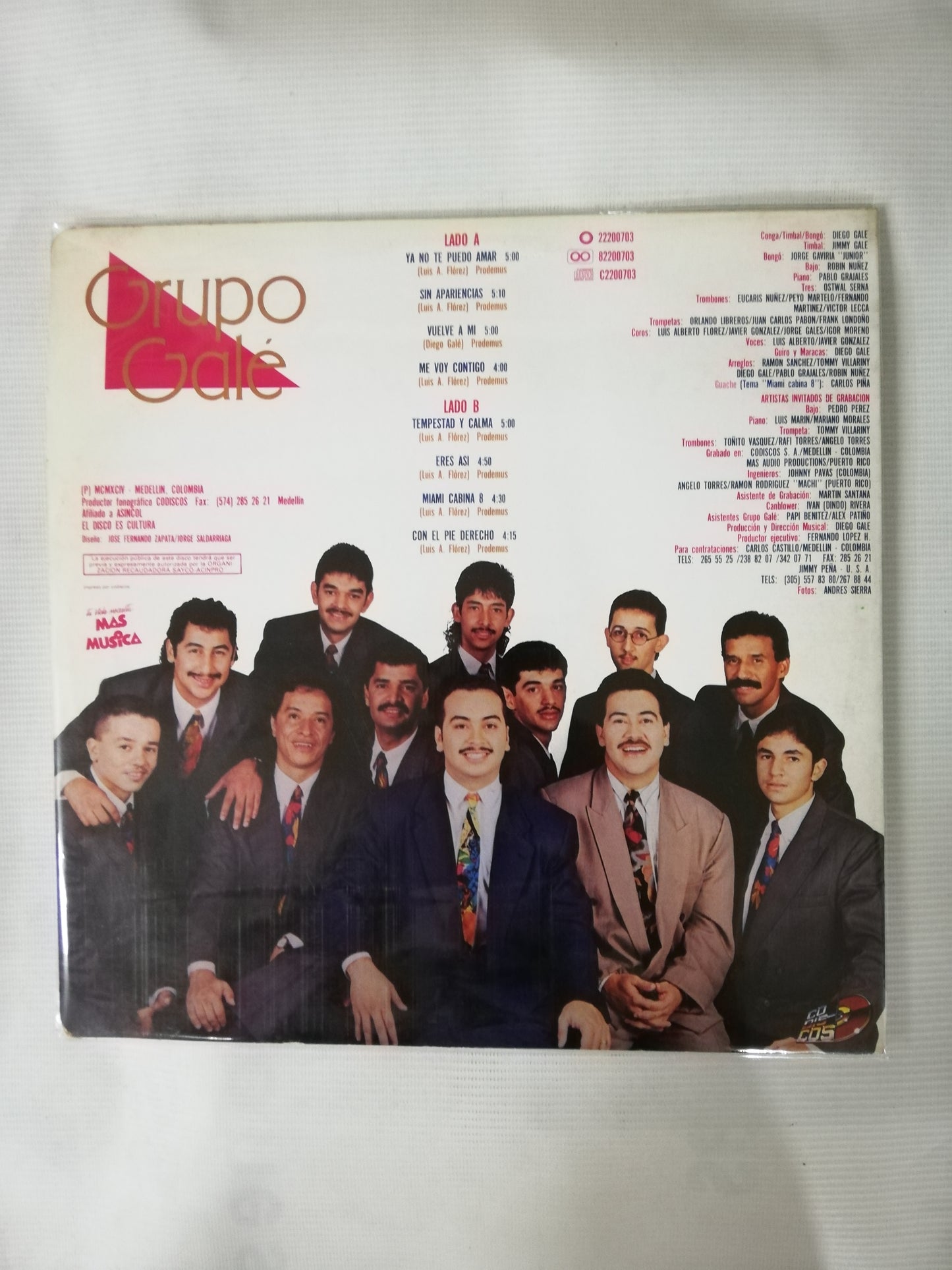 LP GRUPO GALÉ - SIN APARIENCIAS...