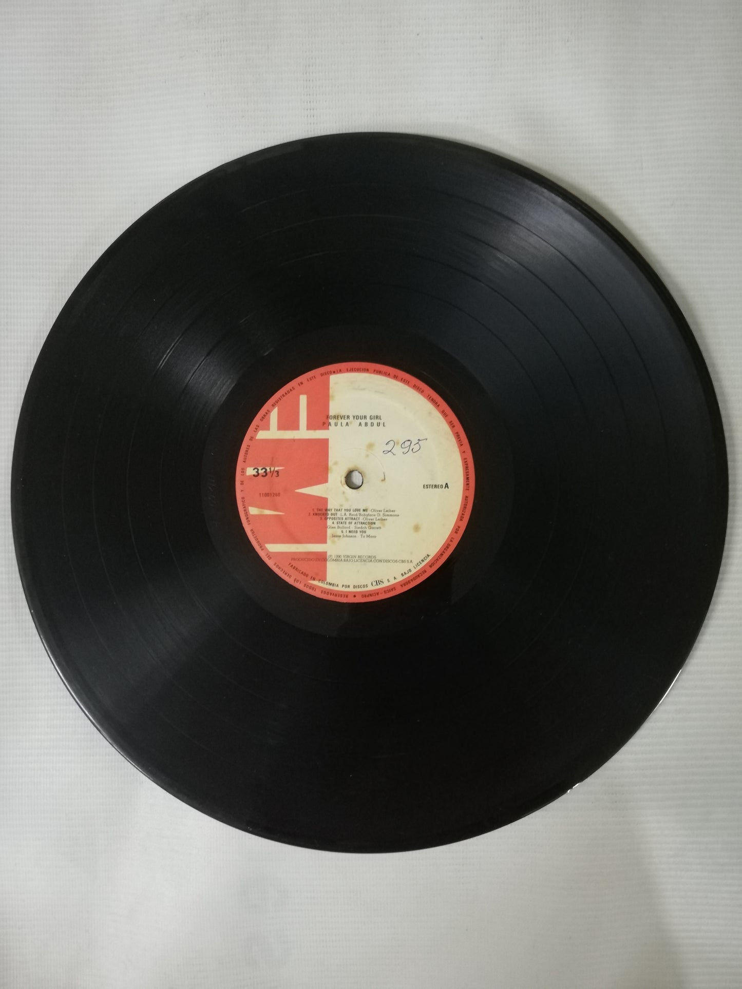 LP PAULA ABDUL - FOREVER YOUR GIRL