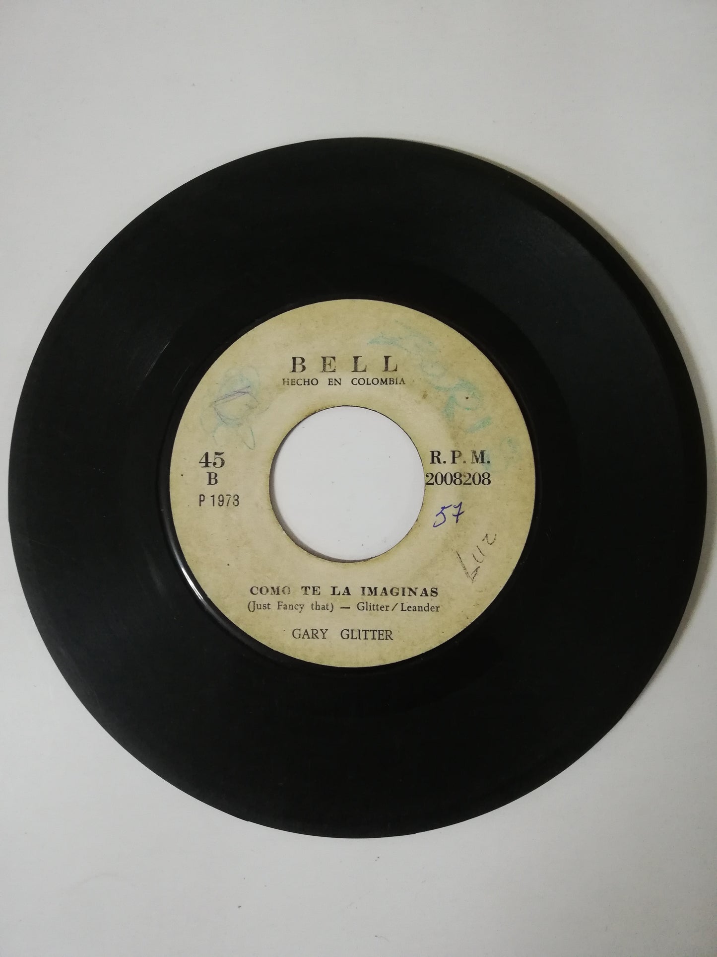 VINILO GARY GLITTER - BABY PLEASE DON´T GO / JUST FANCY THAT