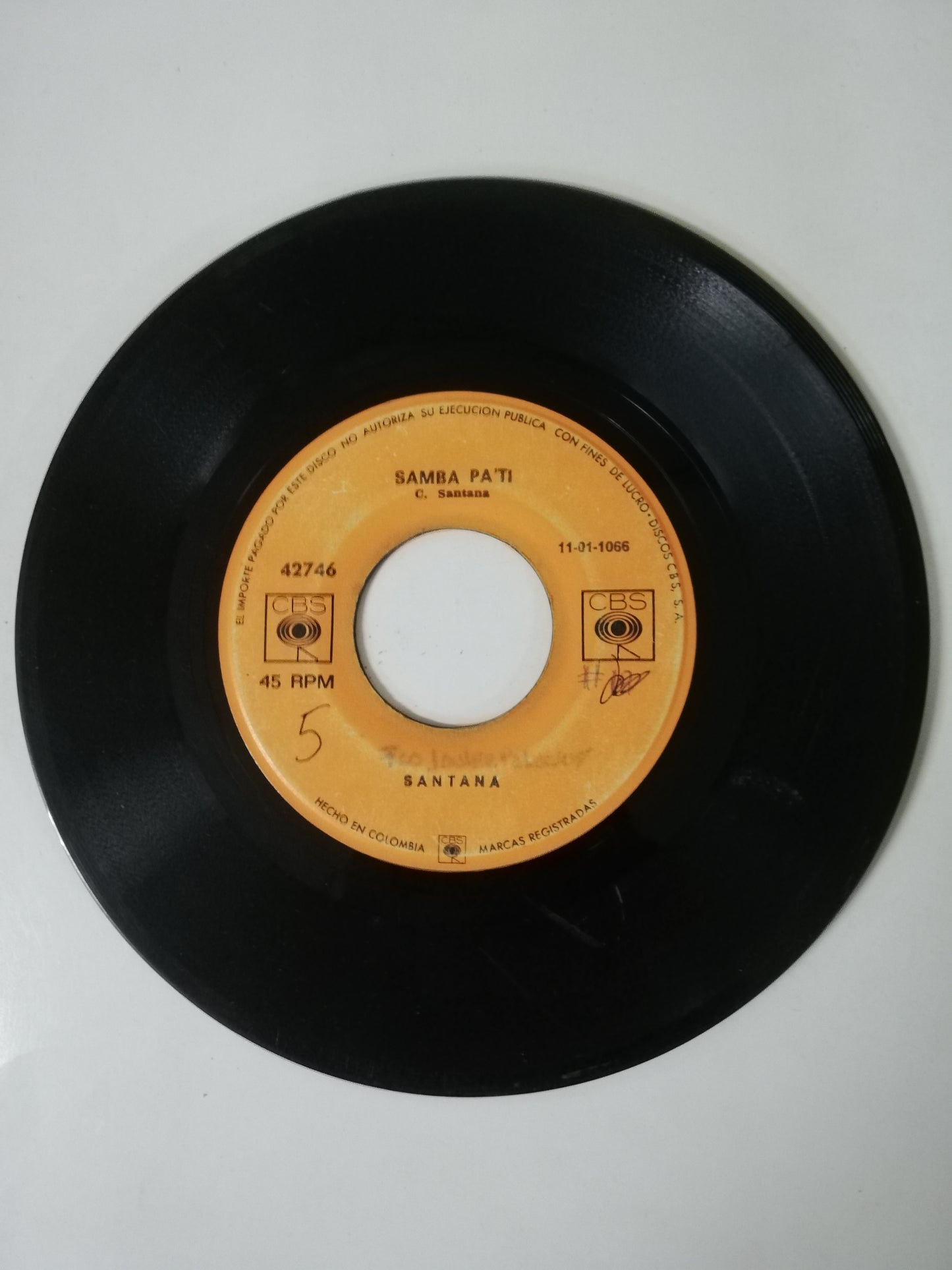 VINILO SANTANA - SAMBA PA TI / SE ACABO