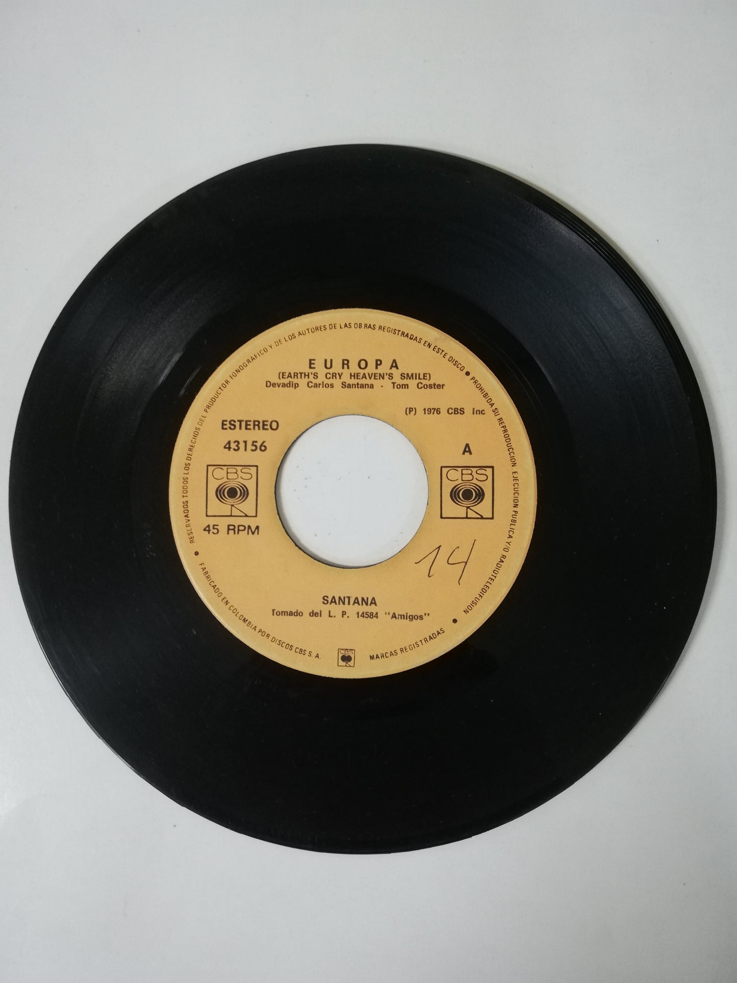 VINILO SANTANA - EUROPA / GITANO