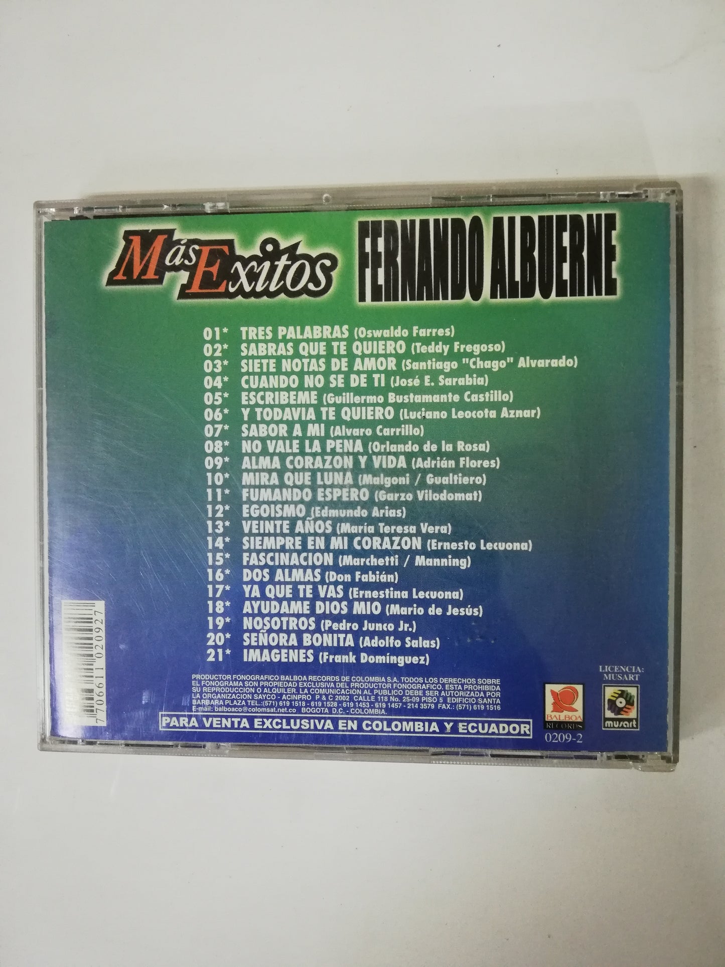 CD FERNANDO ALBUERNE - MAS EXITOS