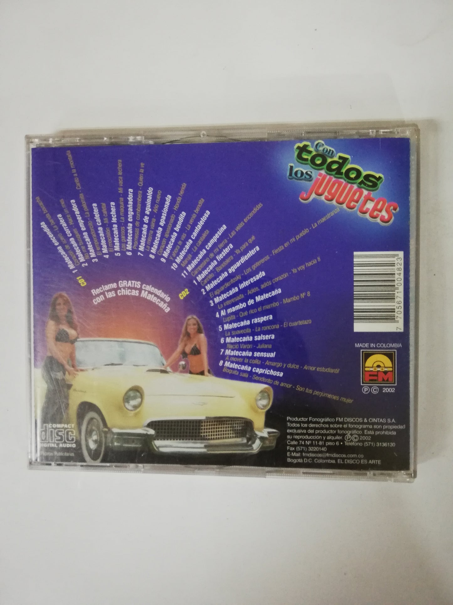 CD MATECAÑA - CON TODOS LOS JUGUETES - CD X 2