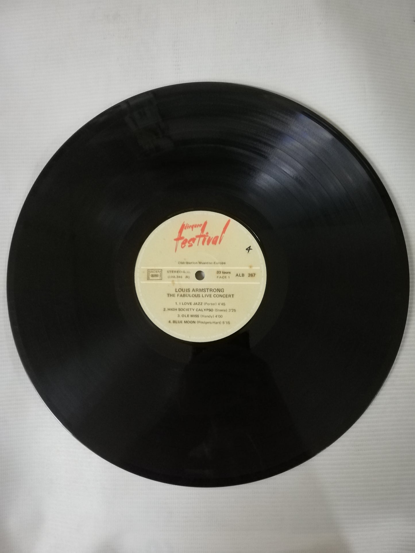 LP LOUIS ARMSTRONG - THE TWO GREATEST CONCERTS - VINYL X 4