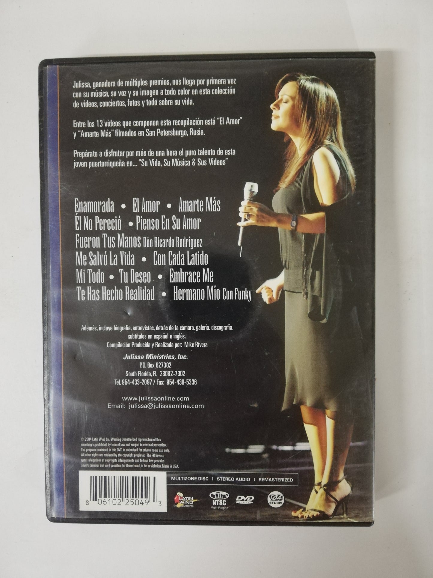 DVD JULISSA - SU VIDA, SU MÚSICA & SUS VIDEOS
