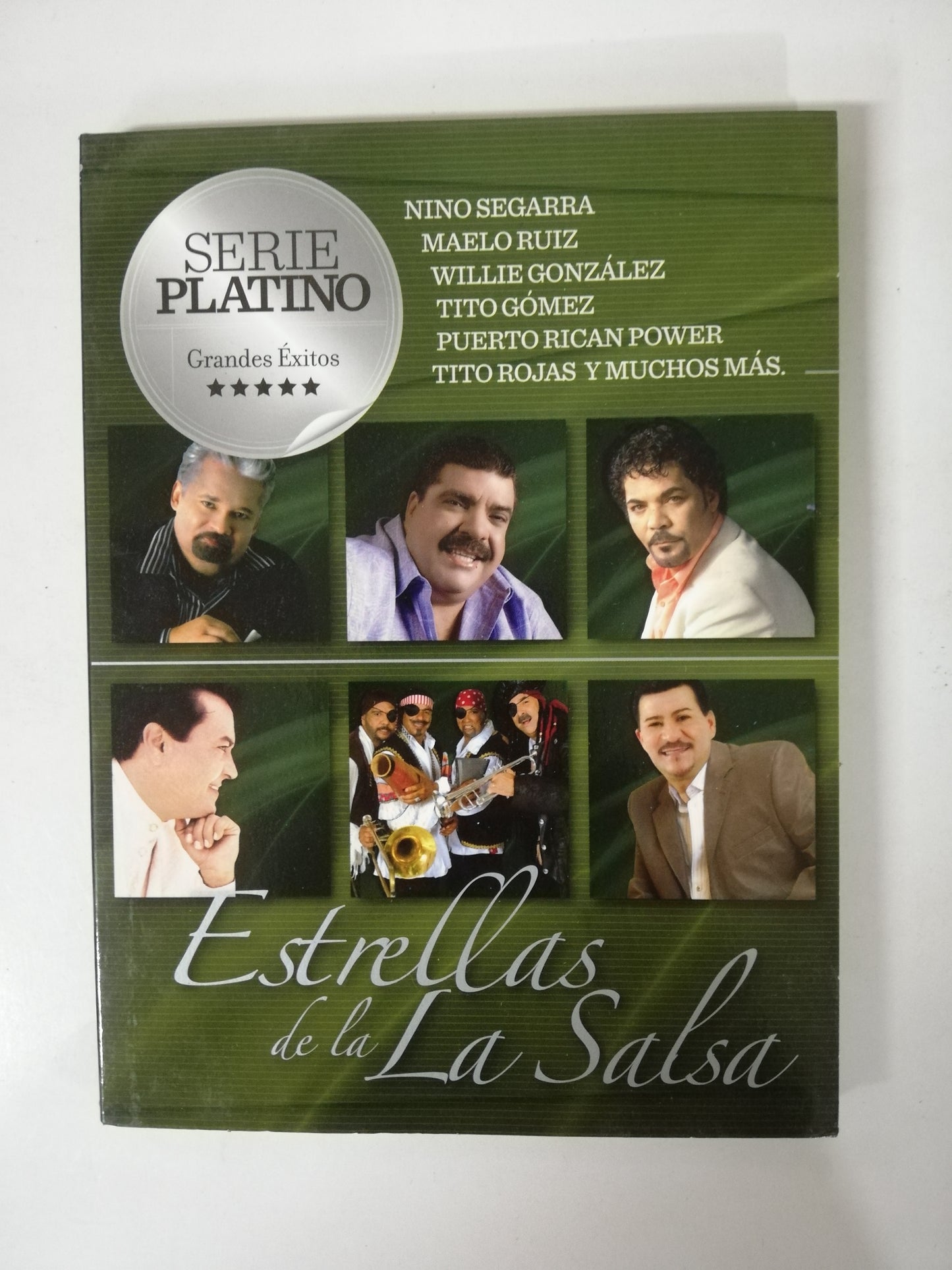 CD ESTRELLAS DE LA SALSA - SERIE PLATINO GRANDES EXITOS - CD + DVD