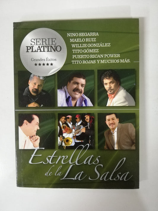 CD ESTRELLAS DE LA SALSA - SERIE PLATINO GRANDES EXITOS - CD + DVD