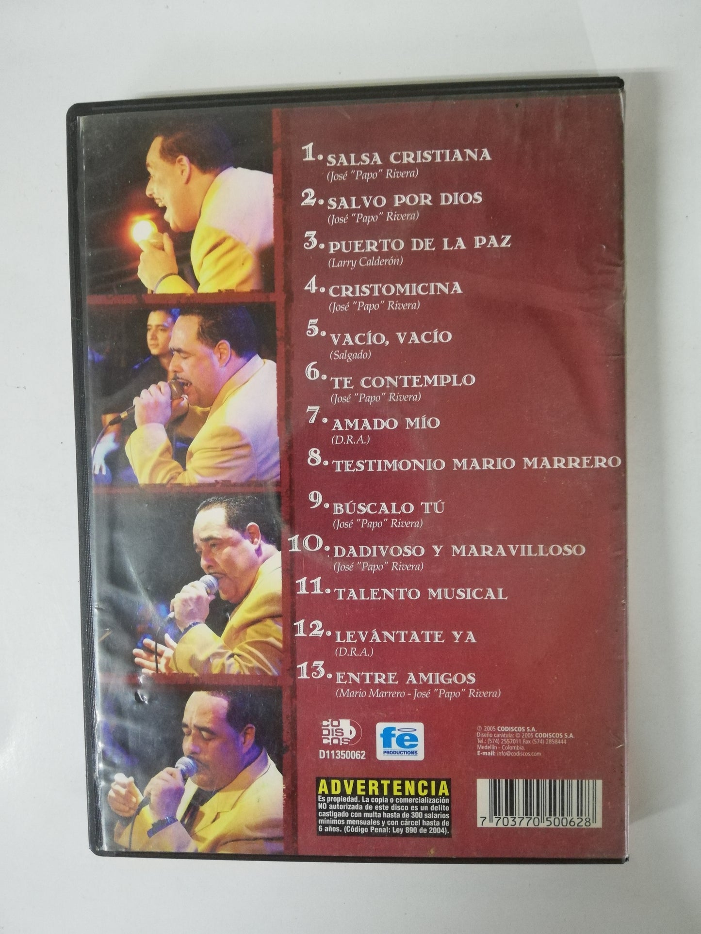 DVD JOSÉ "PAPO" RIVERA - UNPLUGGED