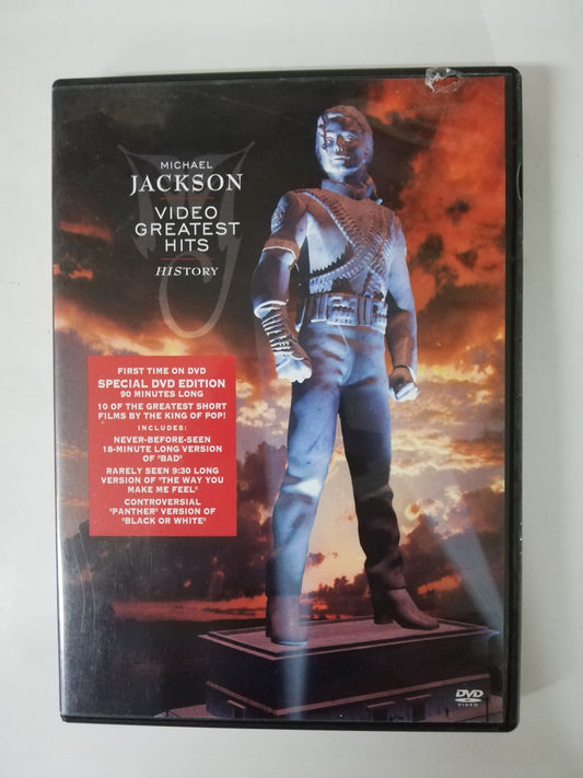 DVD MICHAEL JACKSON - VIDEO GREATEST HITS HISTORY