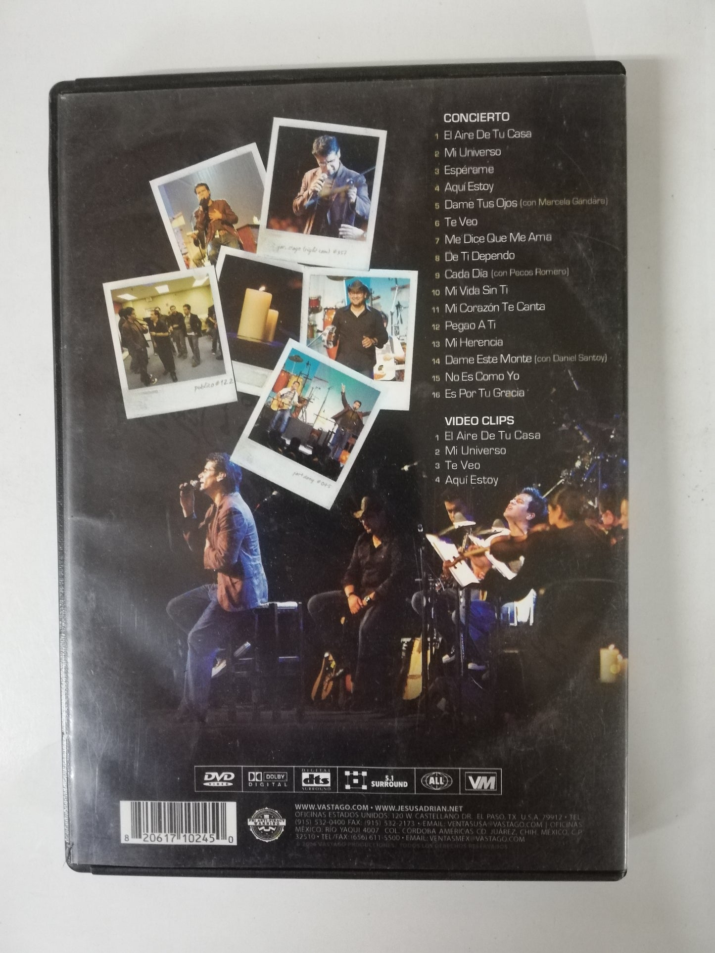 DVD JESUS ADRIAN ROMERO - EL AIRE DE TU CASA - DVD X 2