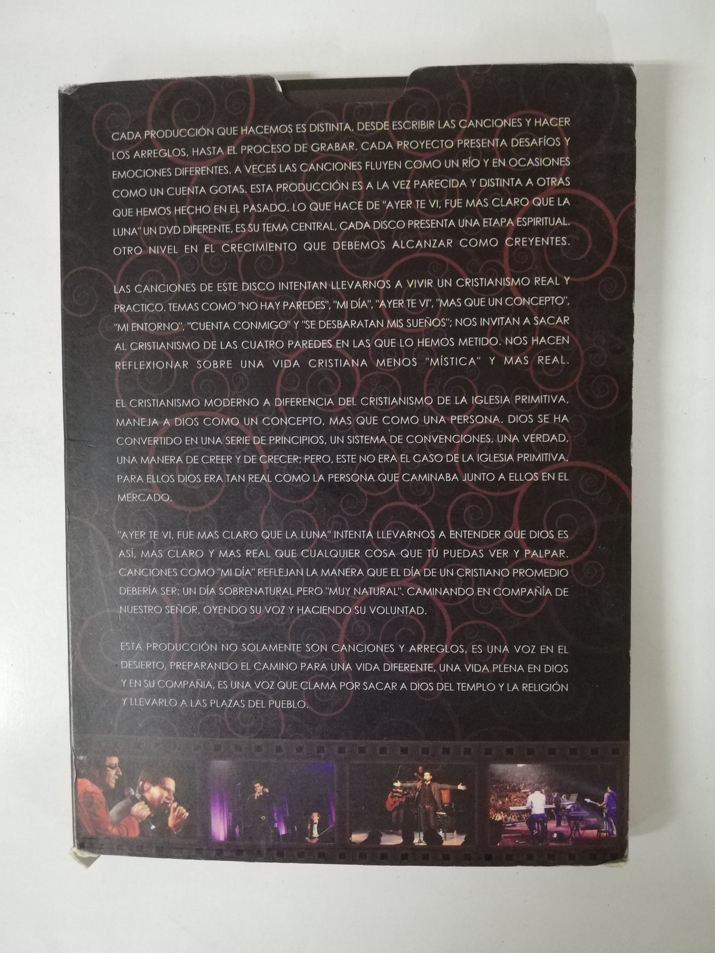 DVD JESUS ADRIAN ROMERO - AYER TE VI...FUE MAS CLARO QUE LA LUNA