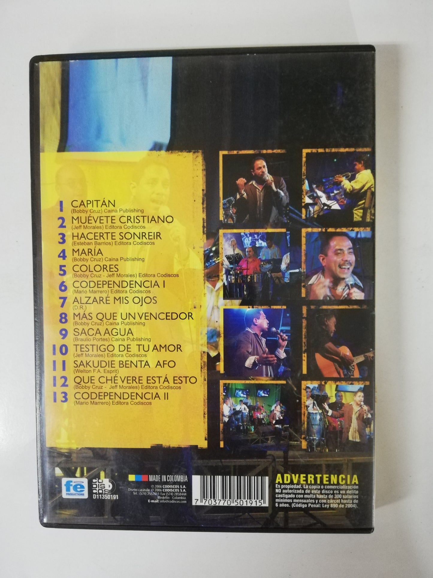DVD JEFF MORALES - HACIENDO HISTORIA: CONCIERTO EN VIVO