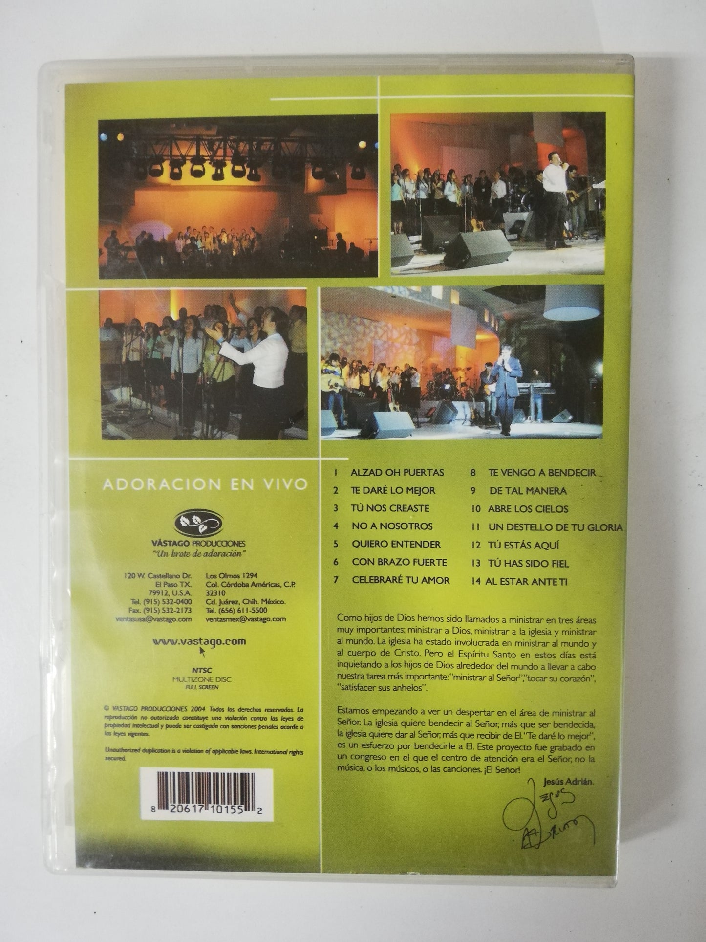 DVD JESUS ADRIAN ROMERO - TE DARÉ LO MEJOR