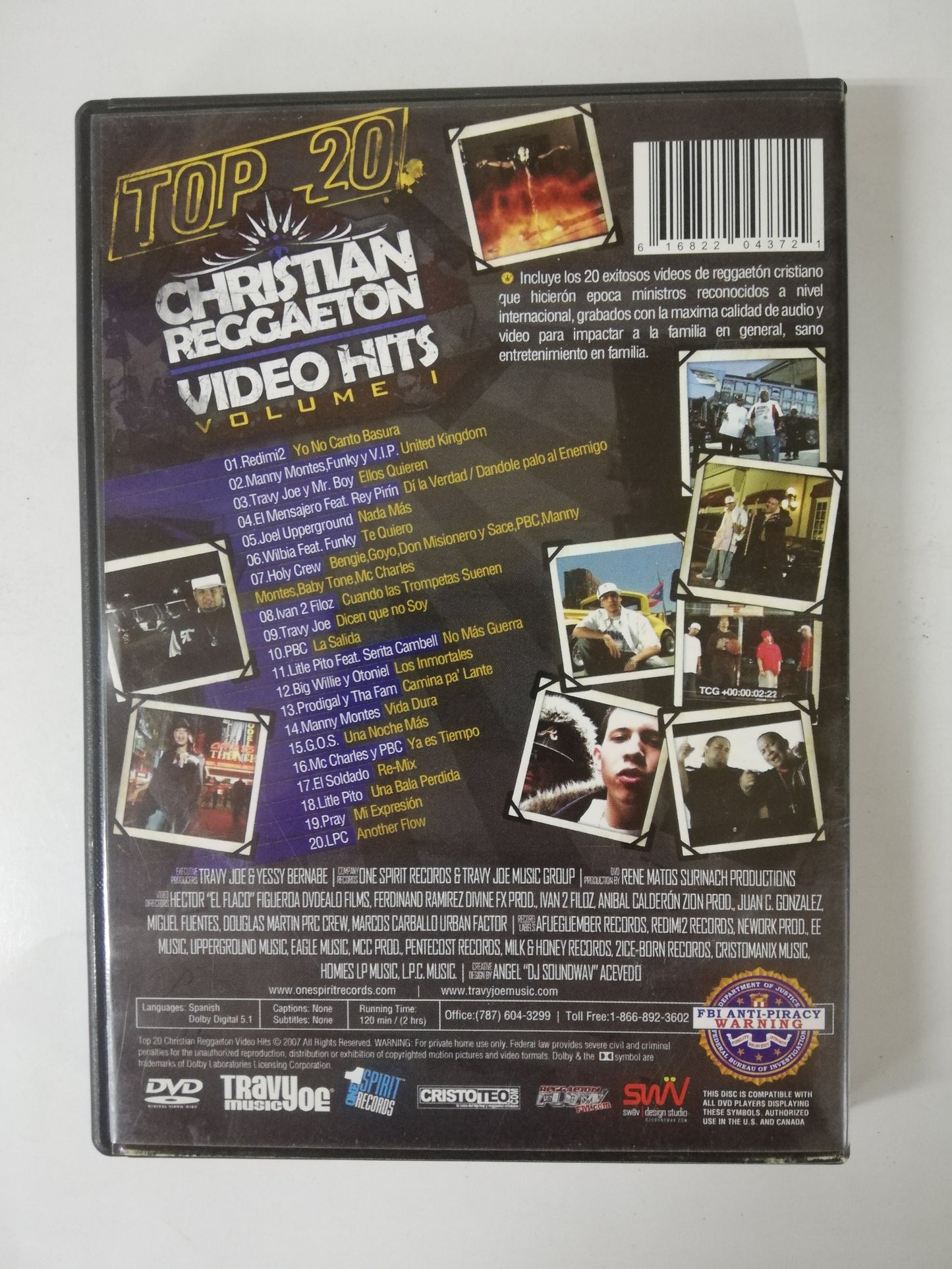 DVD CHRISTIAN REGGAETON - VIDEO HITS VOL. 1