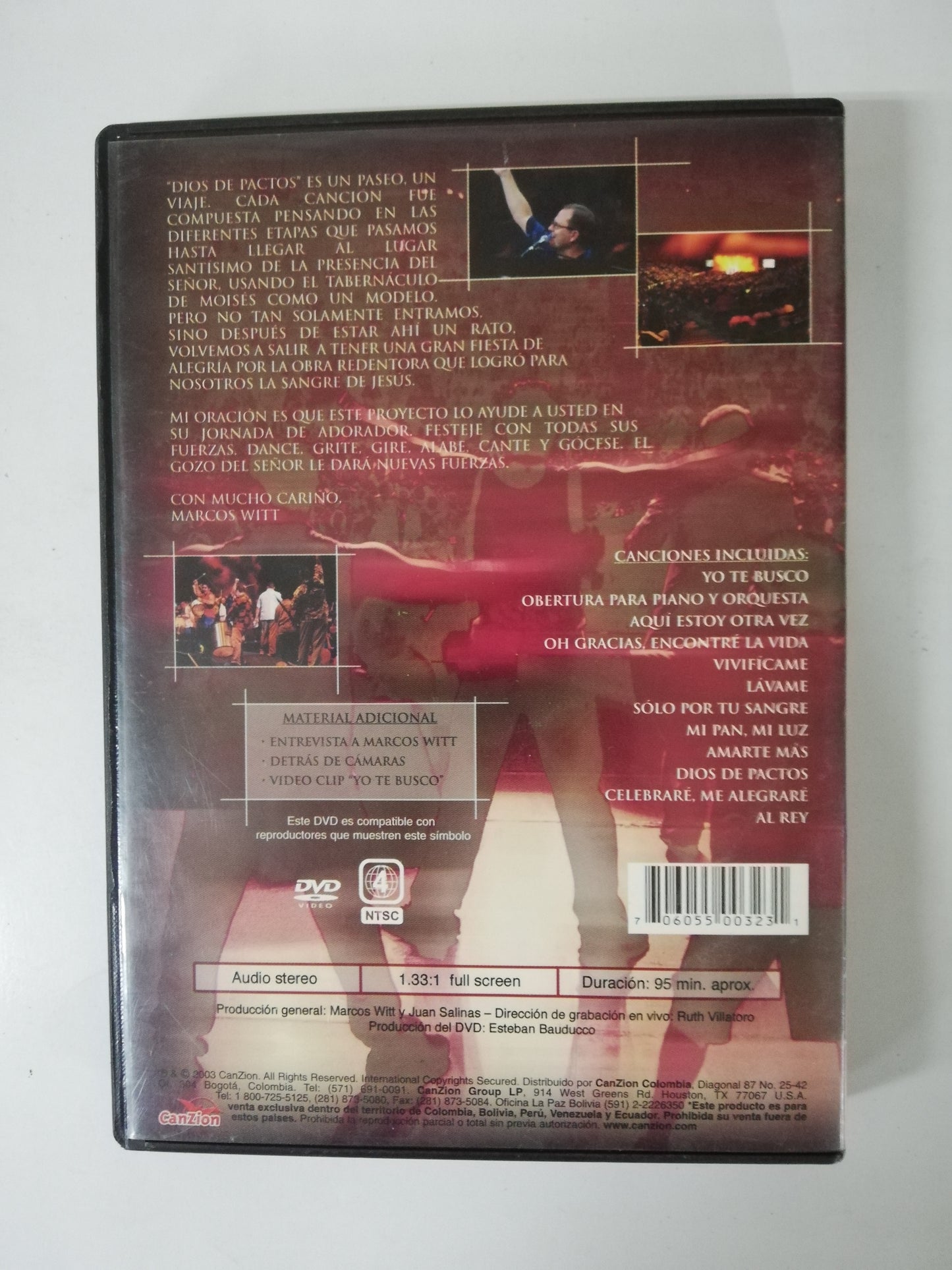 DVD MARCOS WITT - DIOS DE PACTOS