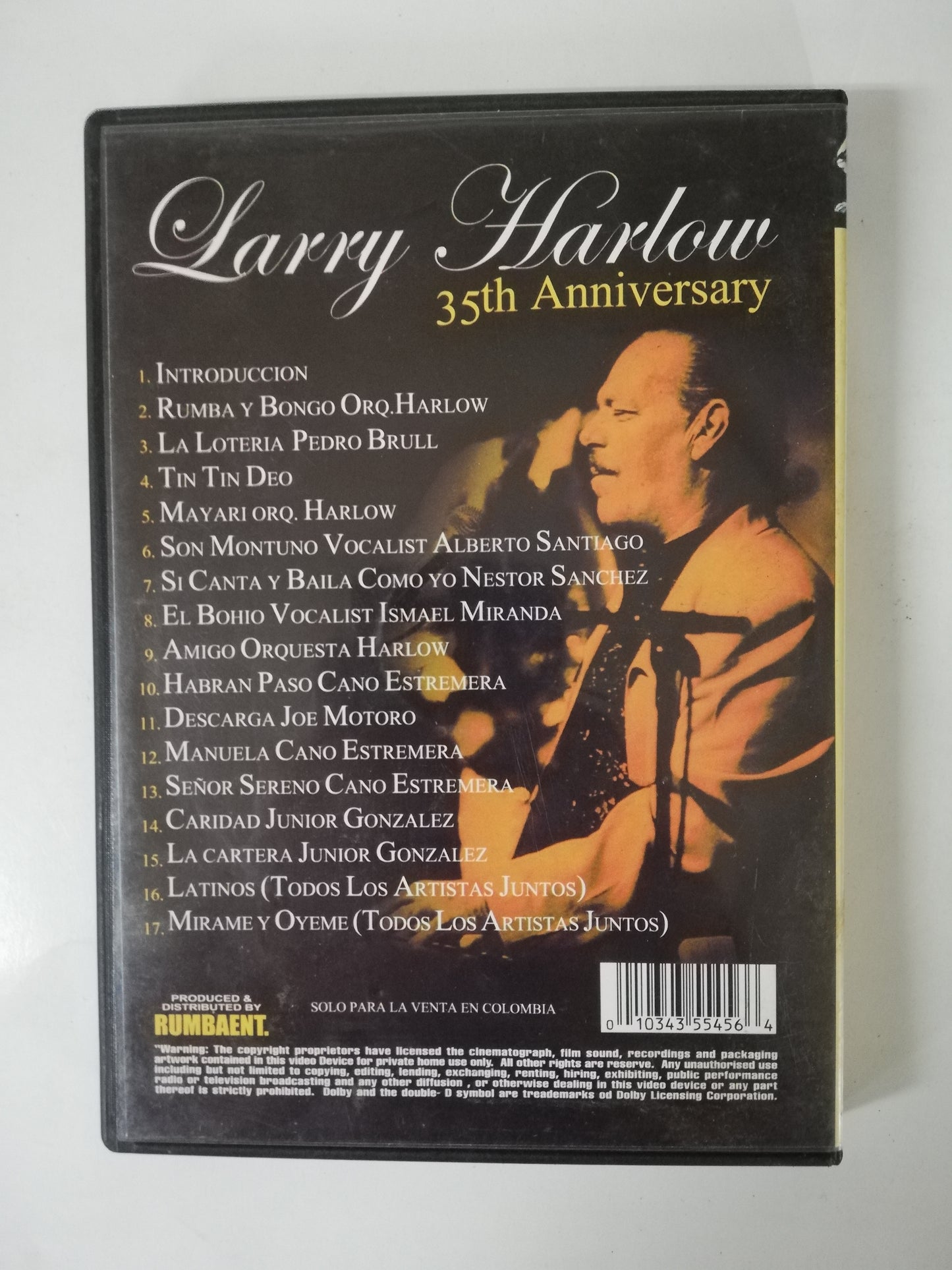 DVD LARRY HARLOW - 35TH ANNIVERSARY