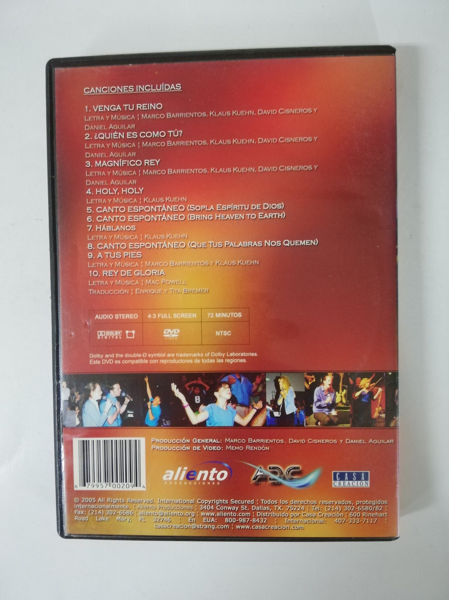 DVD MARCO BARRIENTOS - VENGA TU REINO