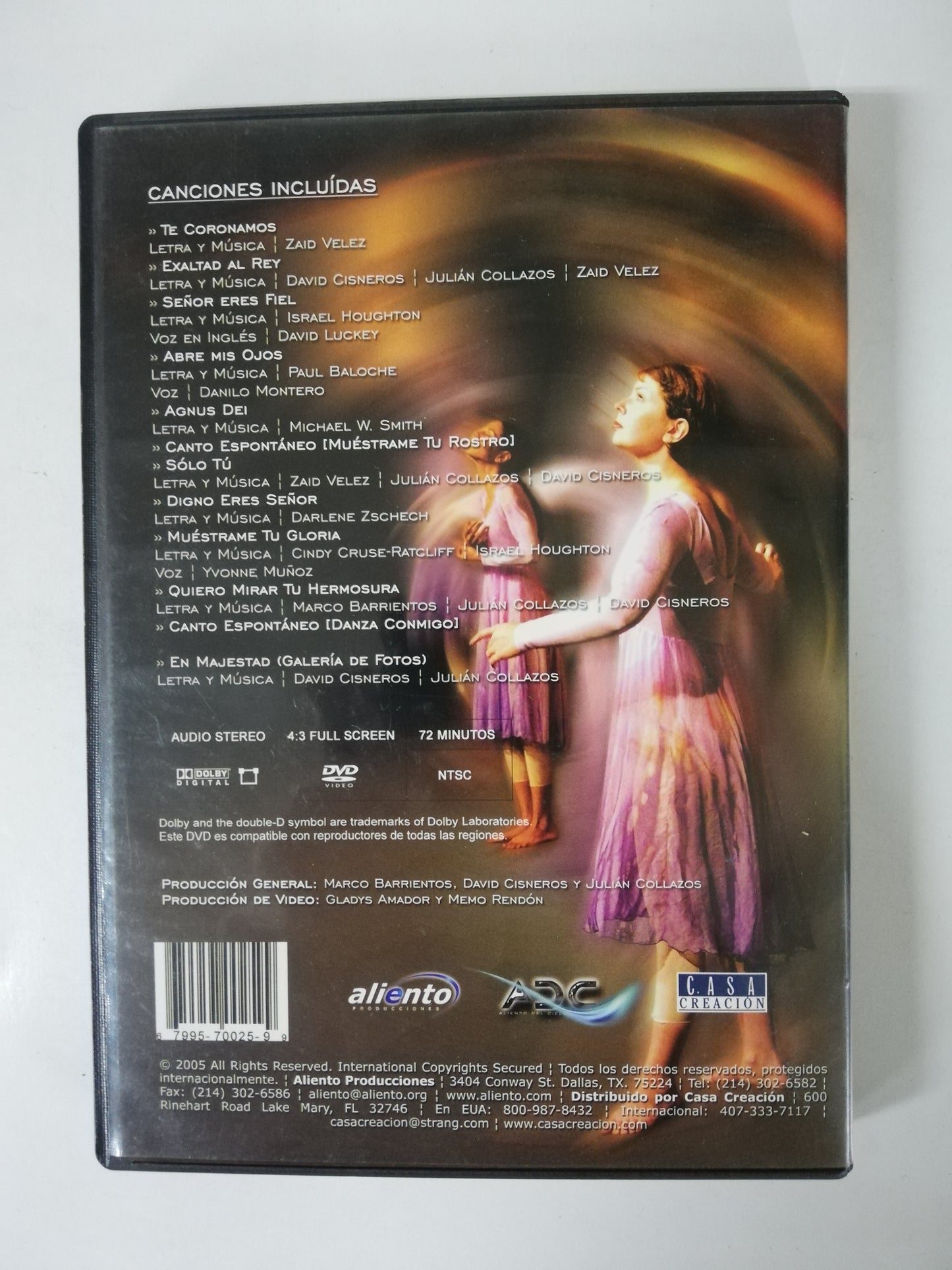 DVD MARCO BARRIENTOS - MUÉSTRAME TU GLORIA