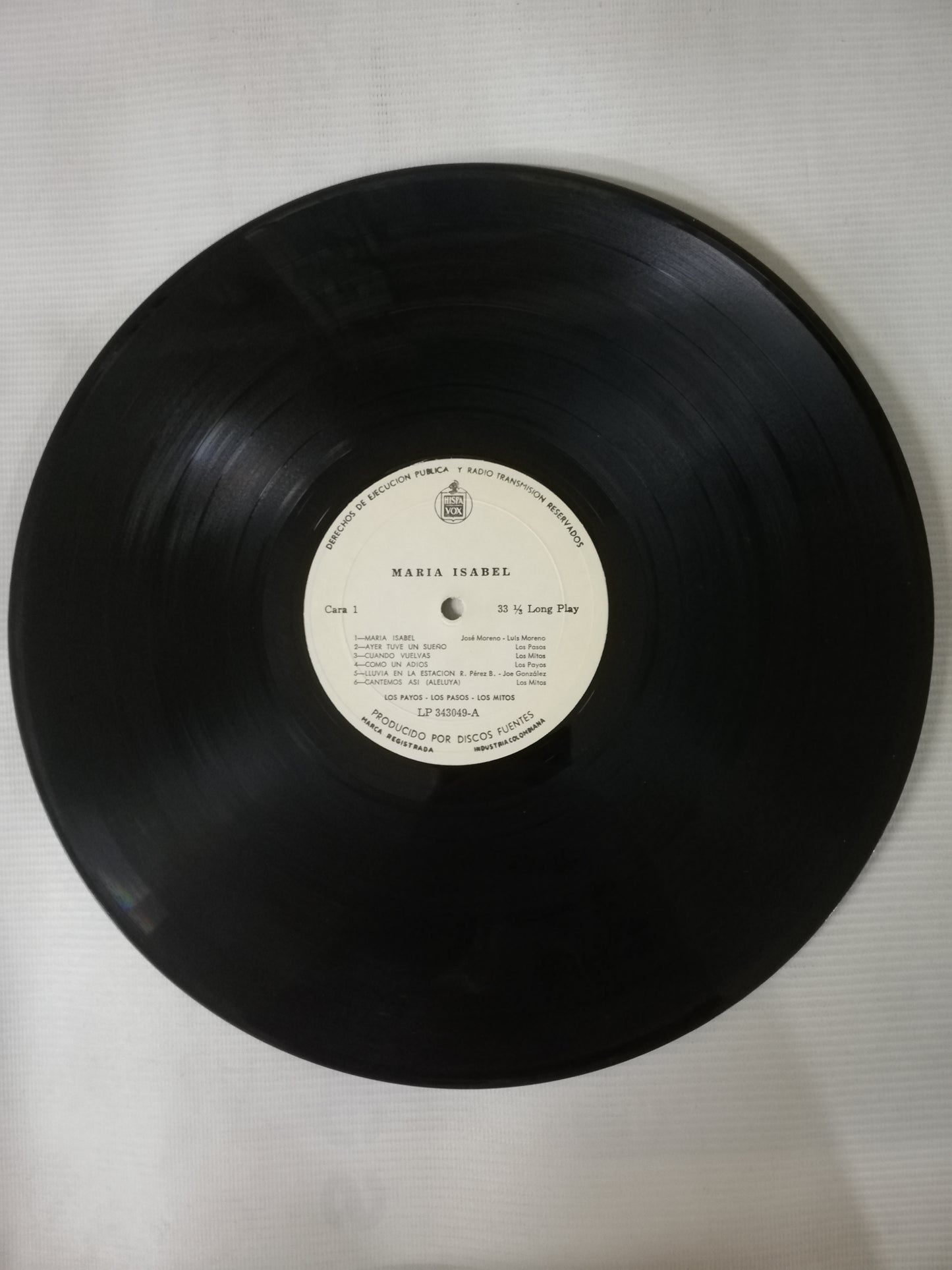 LP LOS PAYOS / LOS MITOS / LOS PASOS - MARIA ISABEL