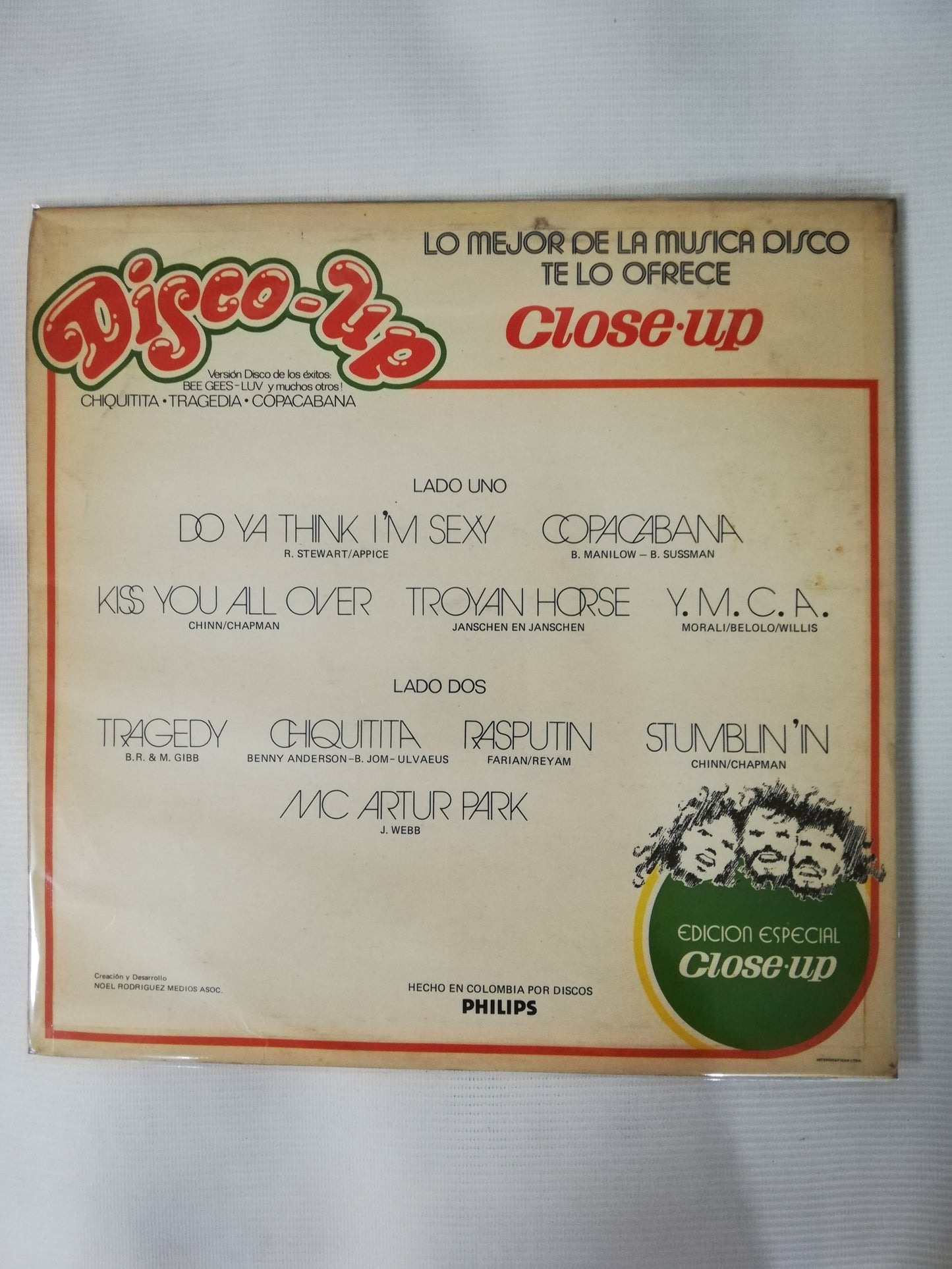 LP DISCO - UP - LO MEJOR DE LA MÚSICA DISCO TE LO EFRECE CLOSE - UP