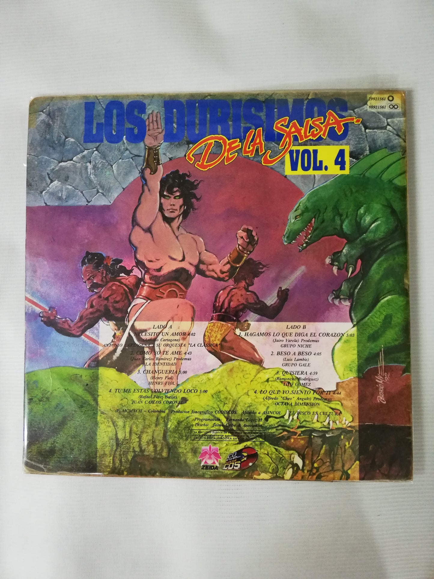LP LOS DURISIMOS DE LA SALSA - LOS DURISIMOS DE LA SALSA VOL. 4