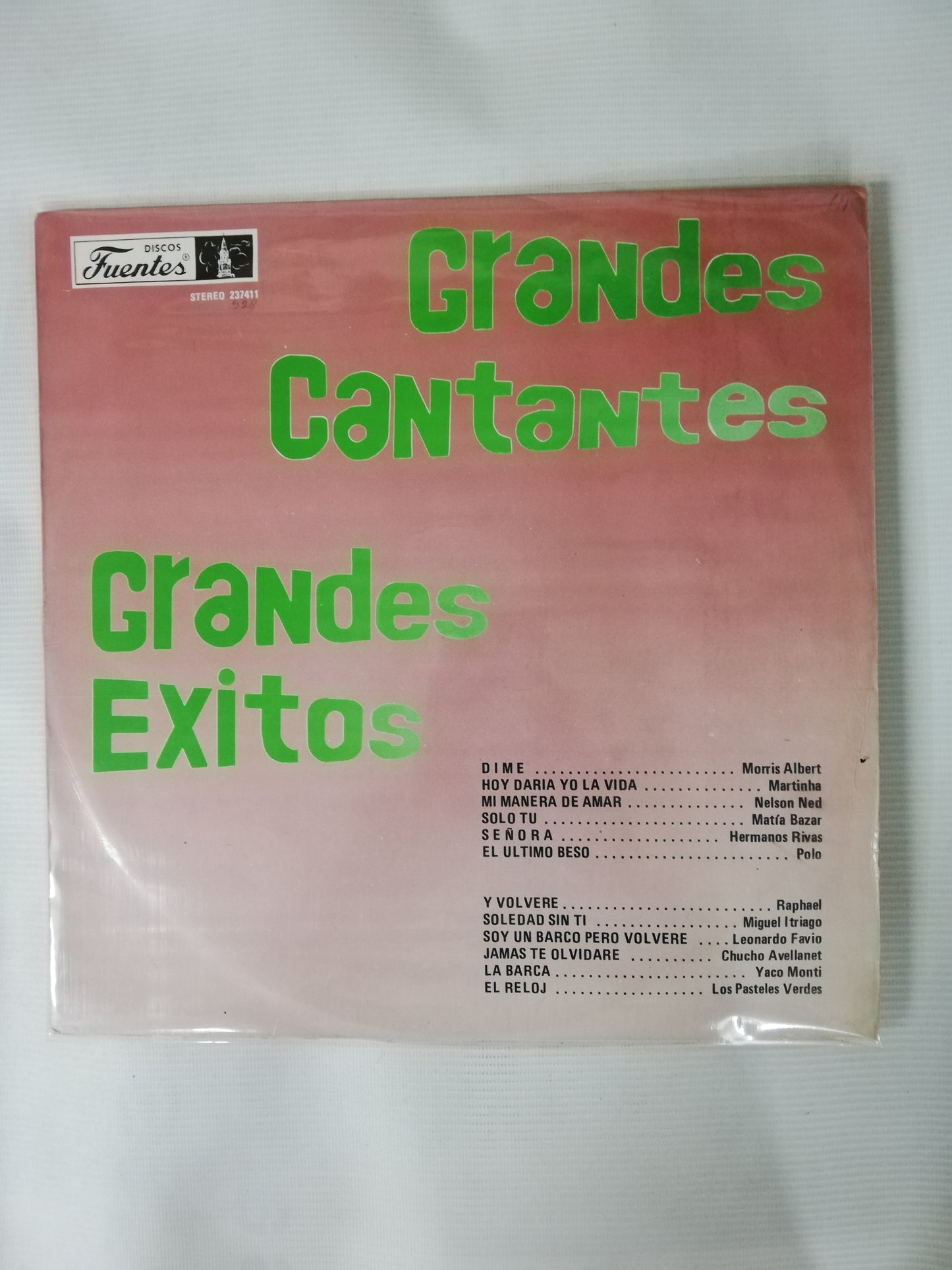 LP GRANDES CANTANTES GRANDES EXITOS - VARIOS INTÉRPRETES
