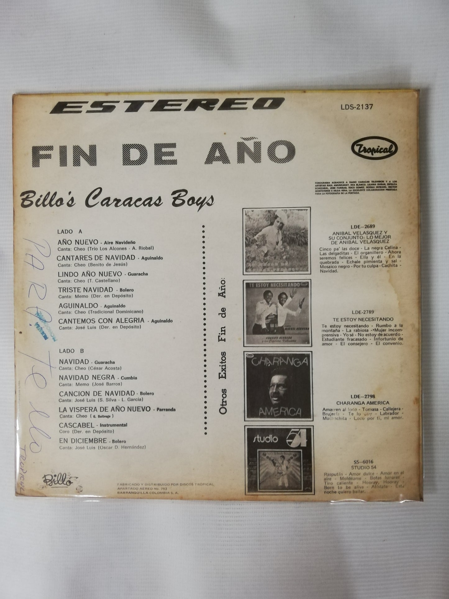 LP BILLO´S CARACAS BOYS - FIN DE AÑO