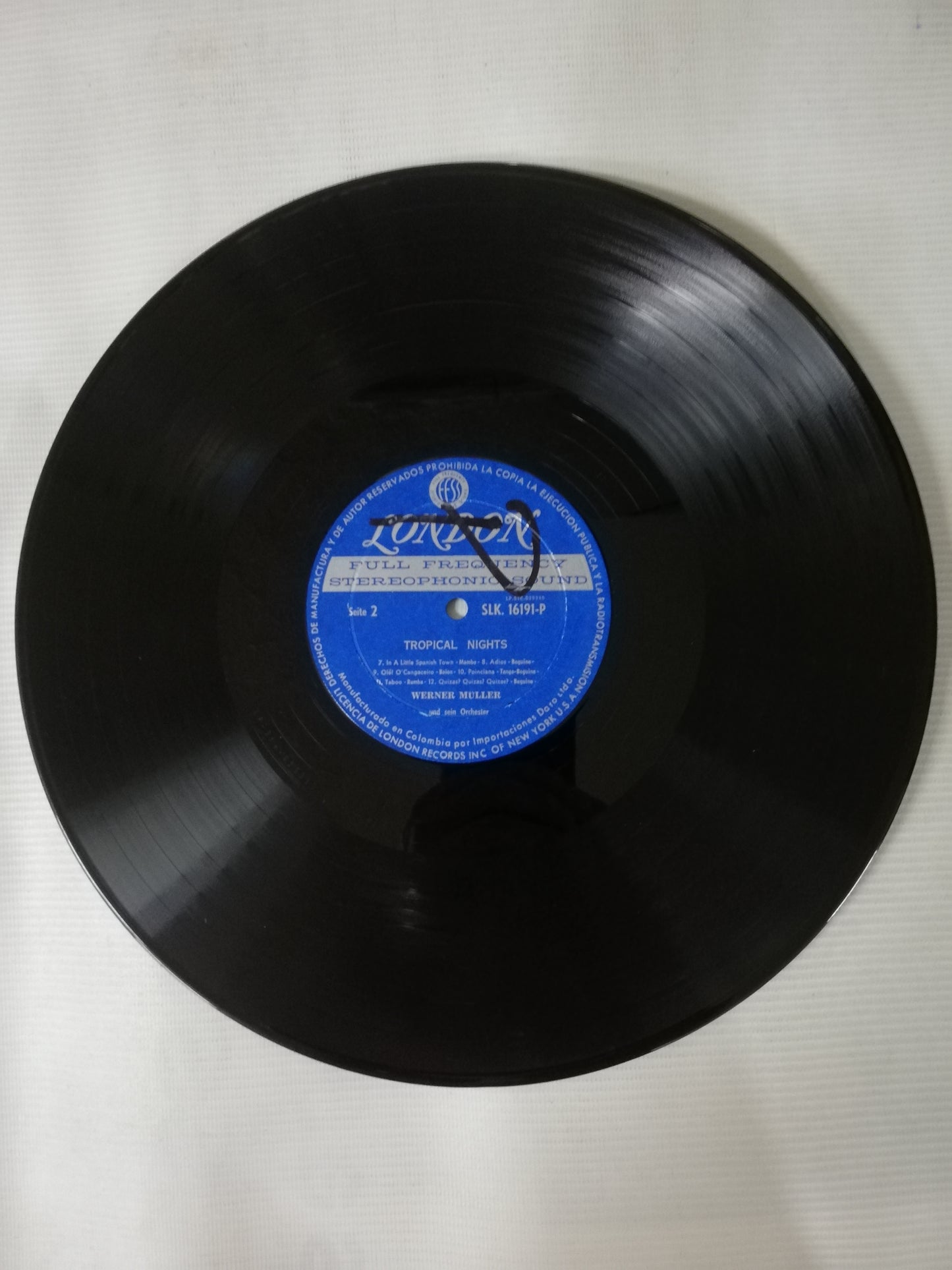 LP WERNER MÜLLER UND SEIN ORCHESTER - TROPICAL NIGHTS