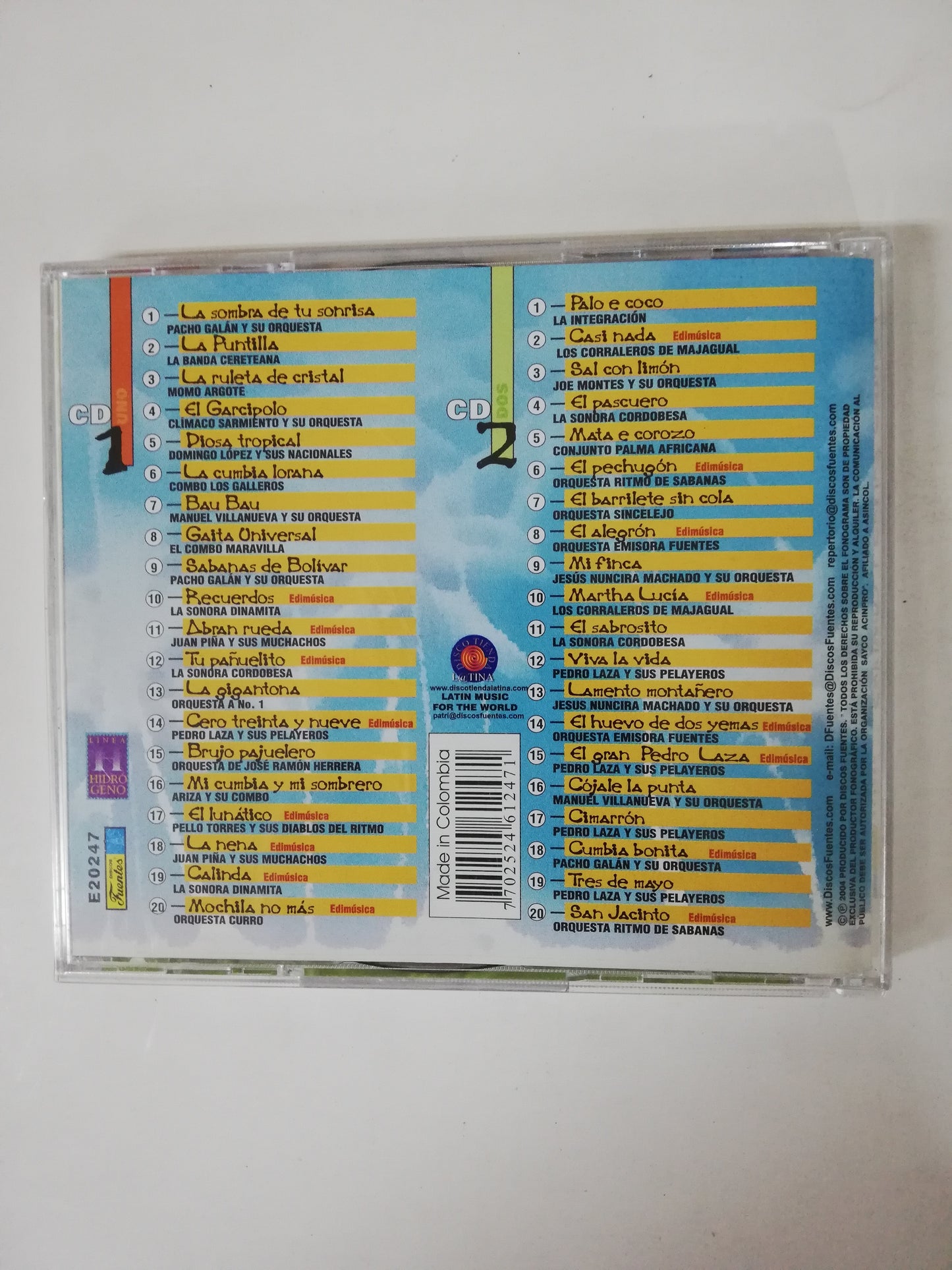 CD PORROS, GAITAS Y CUMBIAS - VARIOS INTÉRPRETES - CD X 2