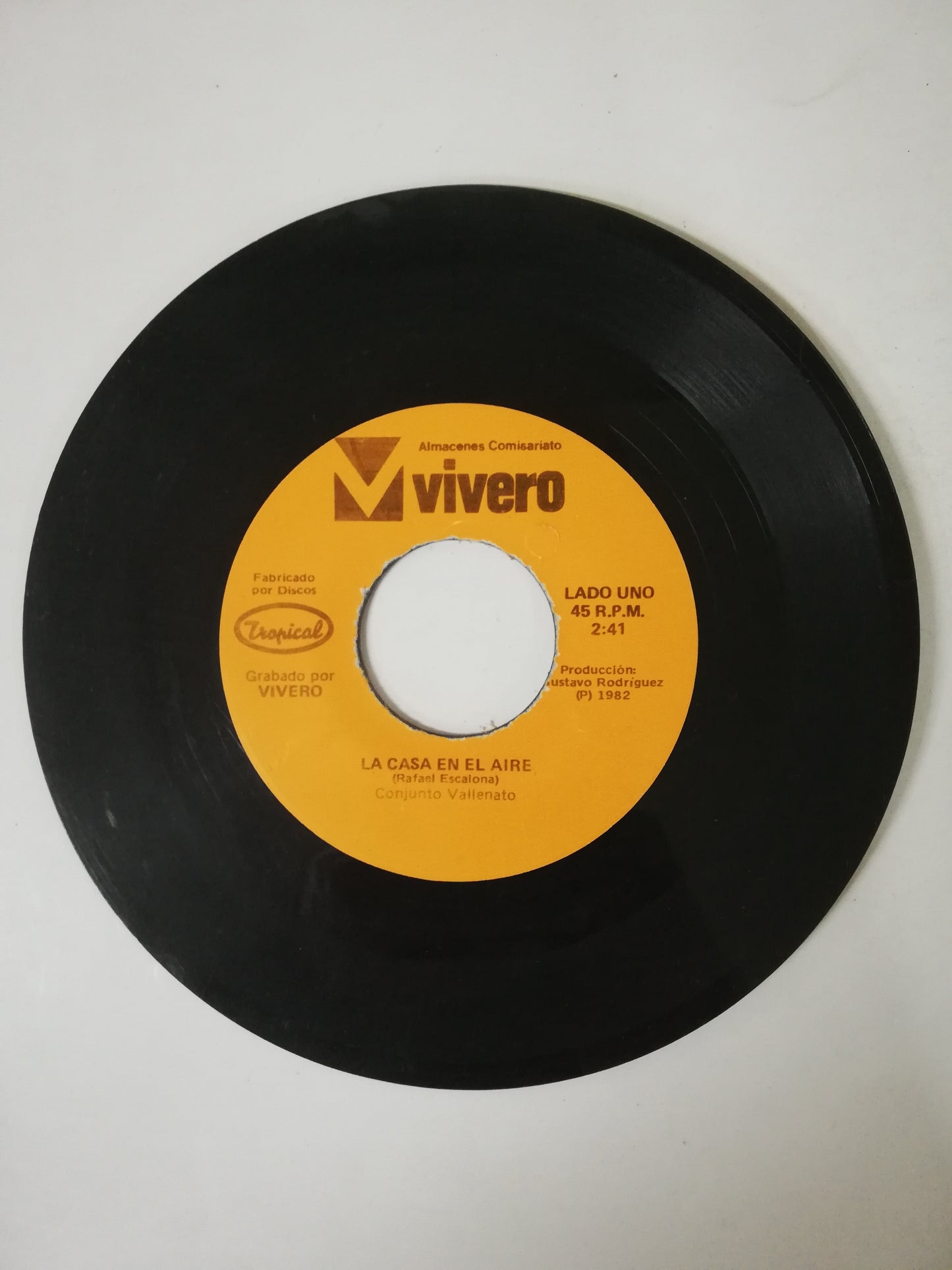 VINILO CONJUNTO VALLENATO - LA CASA EN EL AIRE / EL TESTAMENTO